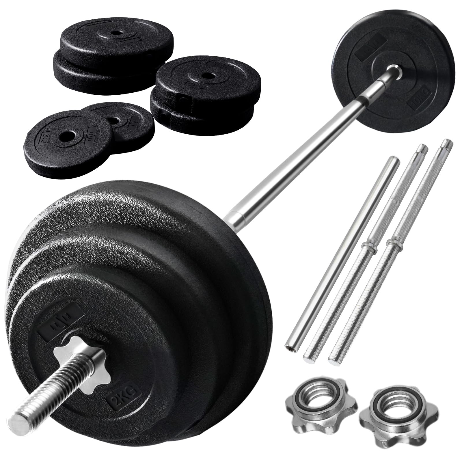 Amazon | LESIR(レザイア) バーベル セット 40kg 60kg シャフト直径