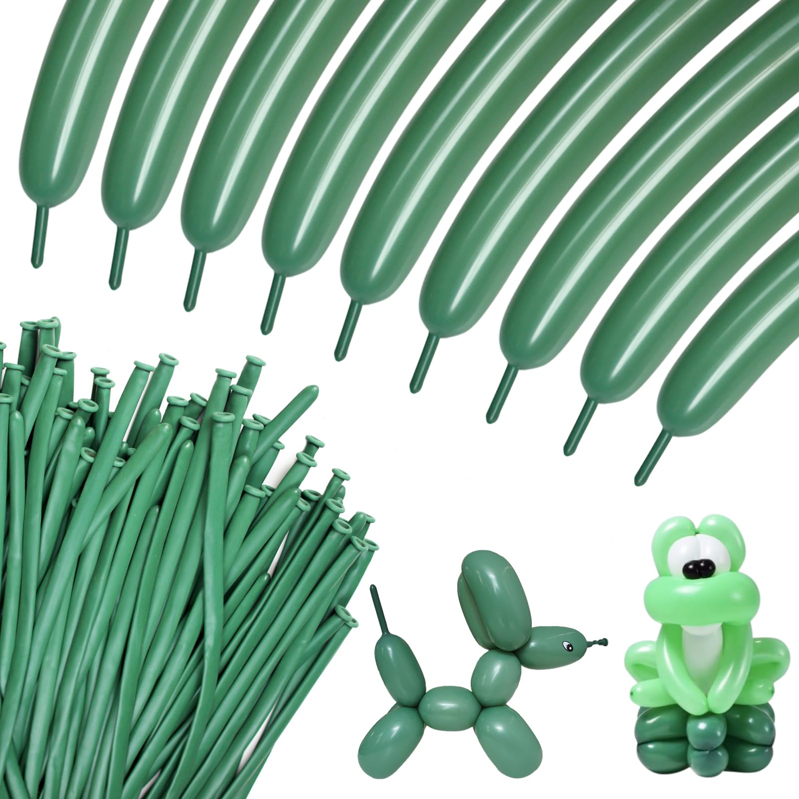 Amazon.com: 100pcs Sage Green 260 Balloons, Thickening Latex Green