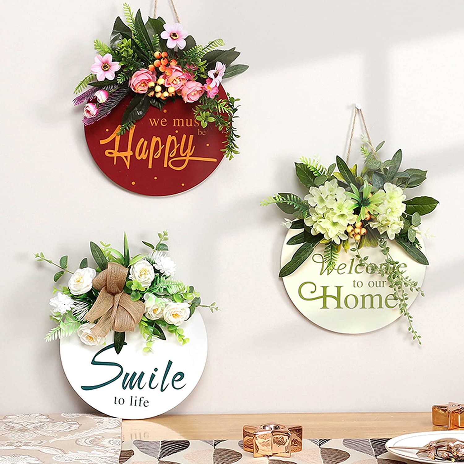 Amazon.co.jp: 玄関 ウェルカム ボード 家の装飾 ウェルカムプレート