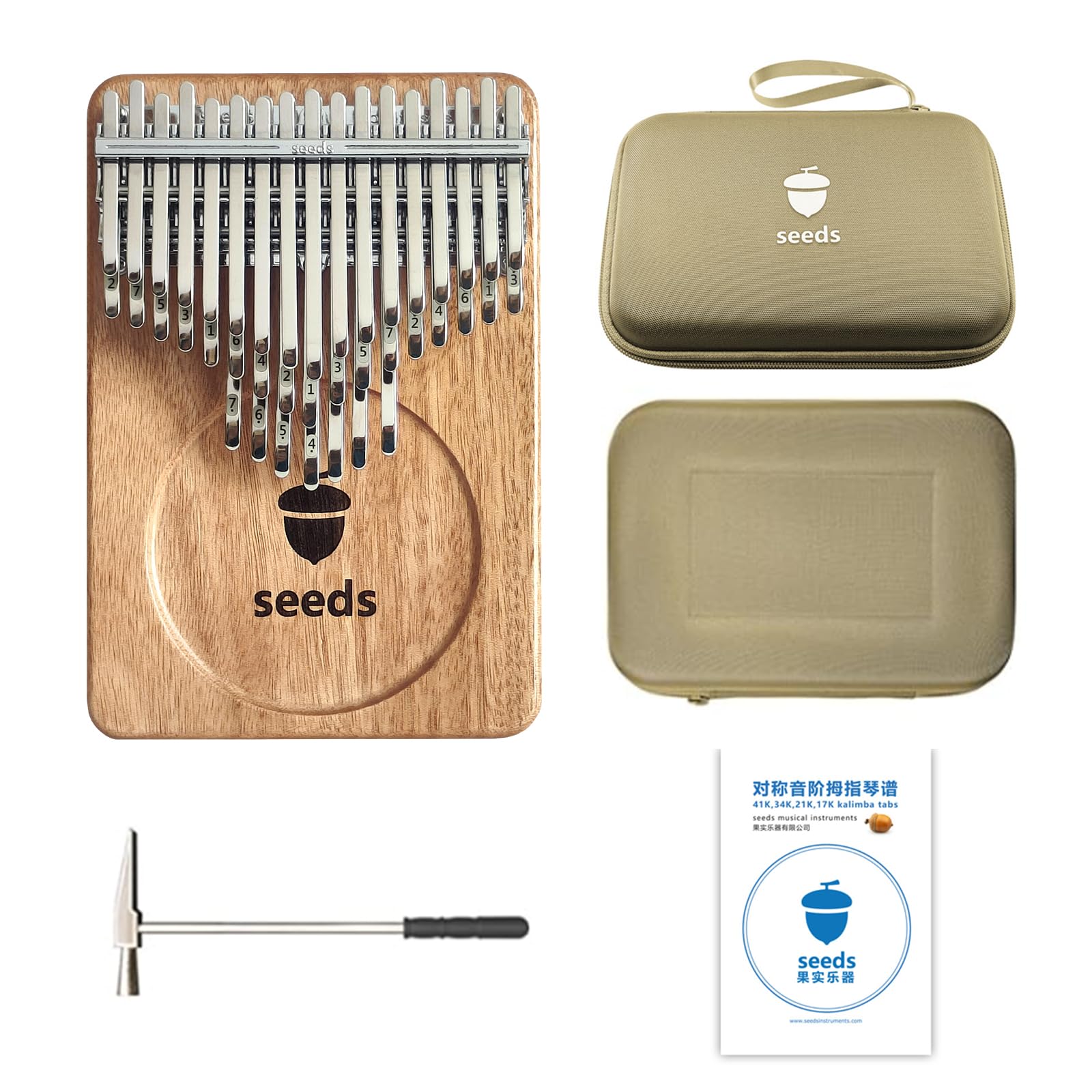 Amazon.com: Seeds Kalimba 41 Keys, Professional Kalimba Thumb