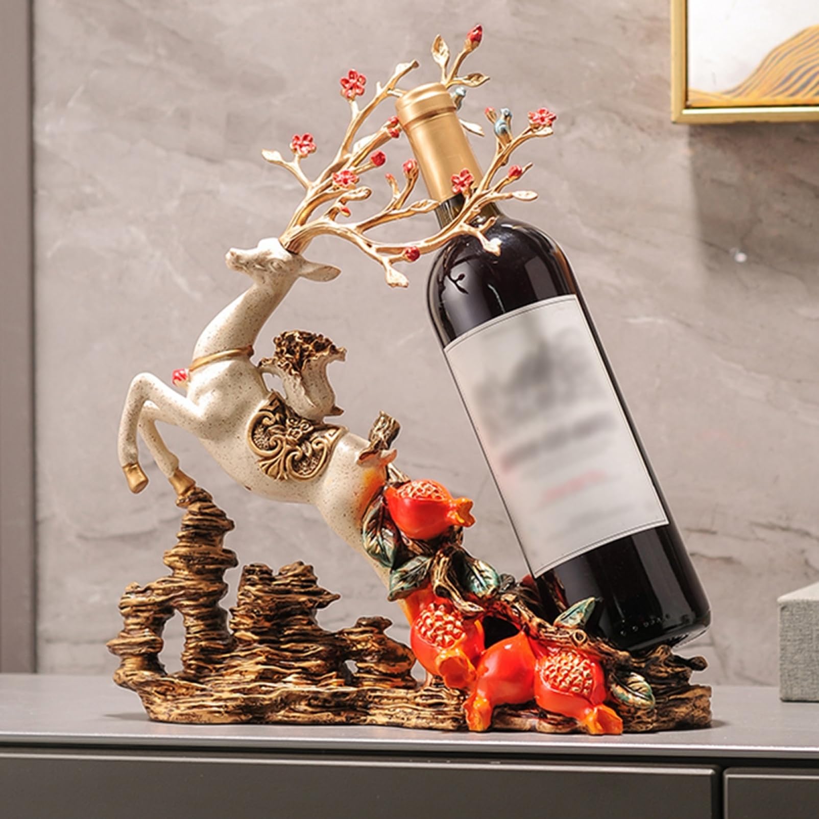 希少✨木製 アンティーク キッチンワゴン ワインホルダー レトロ 木彫