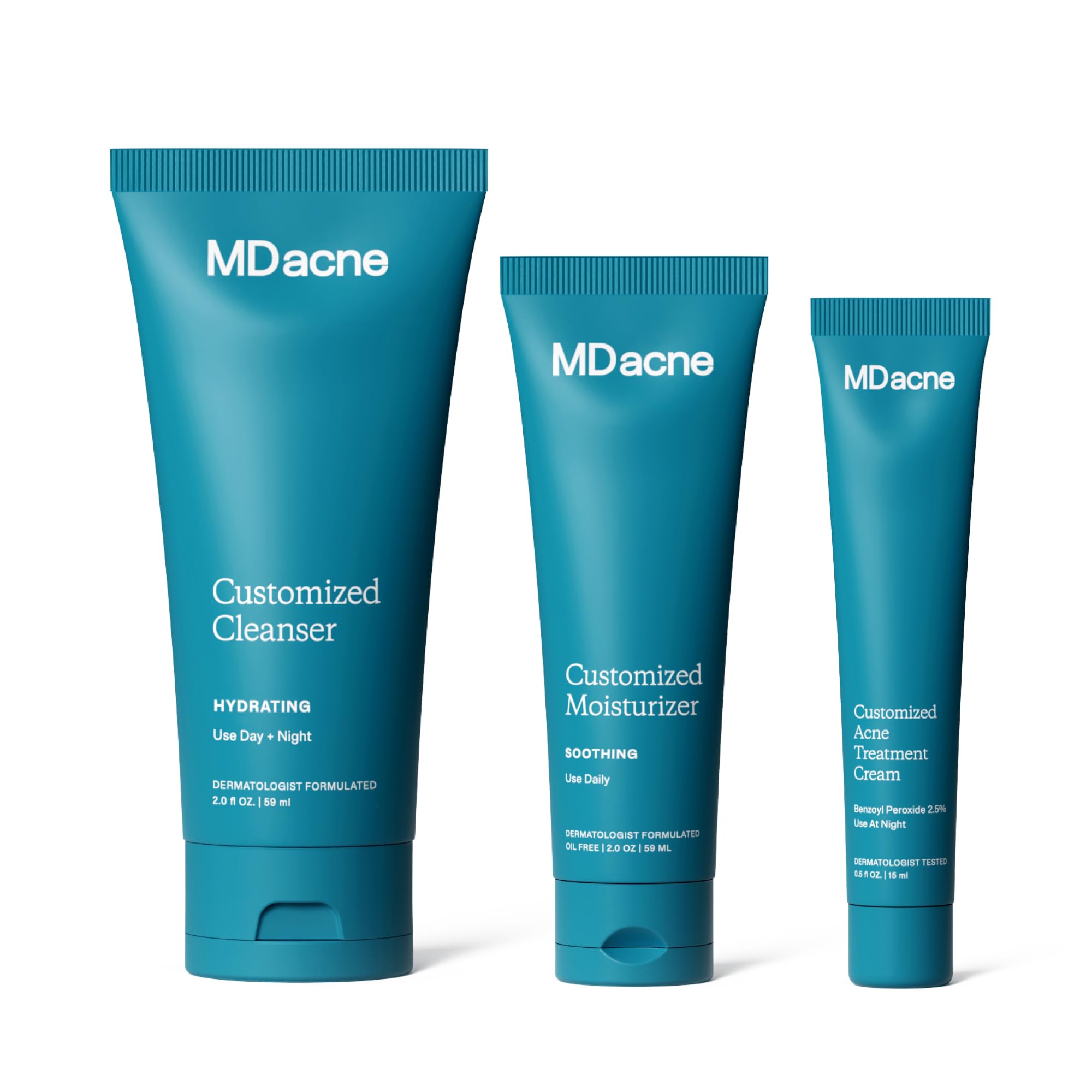 Amazon.com : MDacne 3 Step Face Acne Treatment Kit, Benzoyl