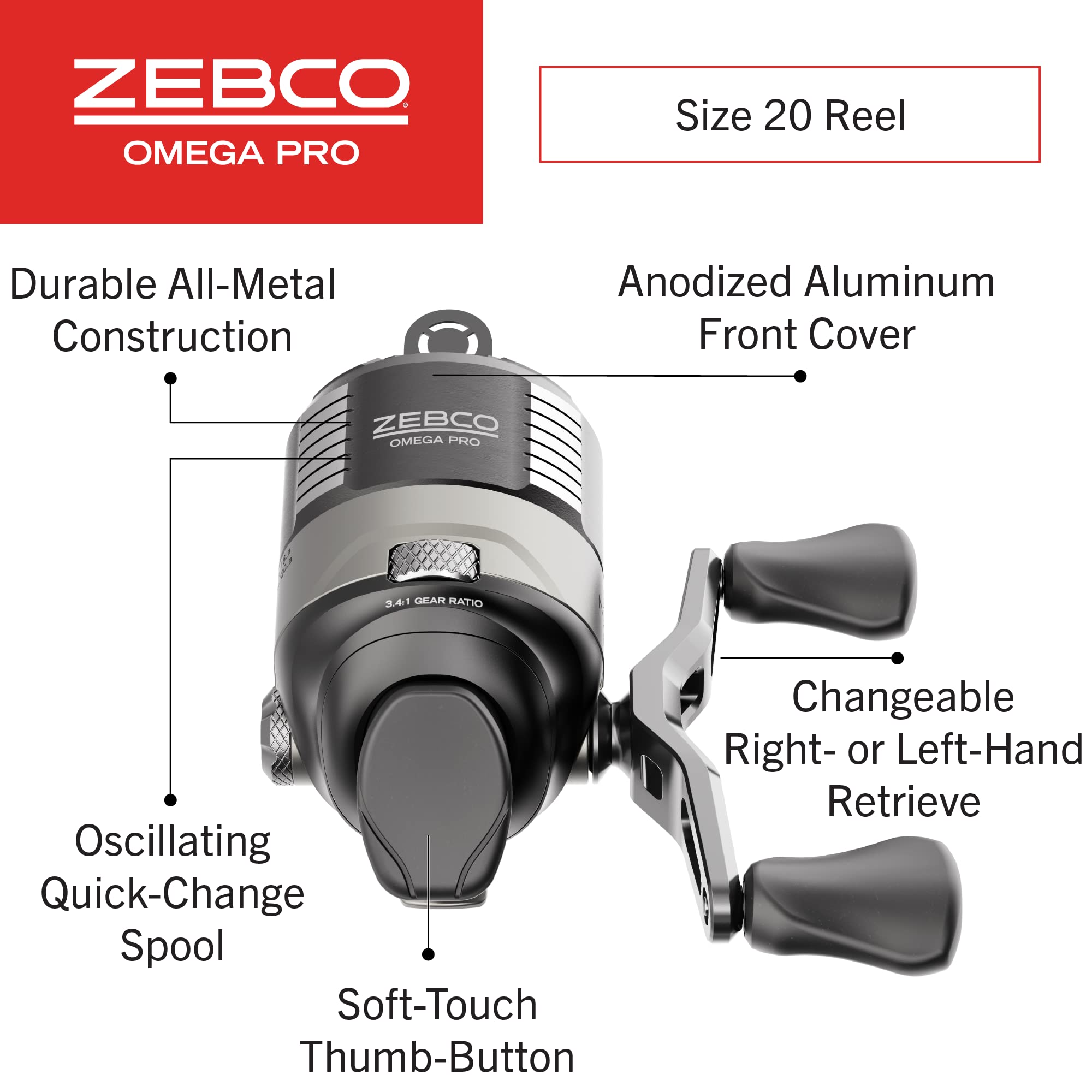 Amazon | Zebco (ゼブコ) Omega Pro スピンキャスト フィッシング