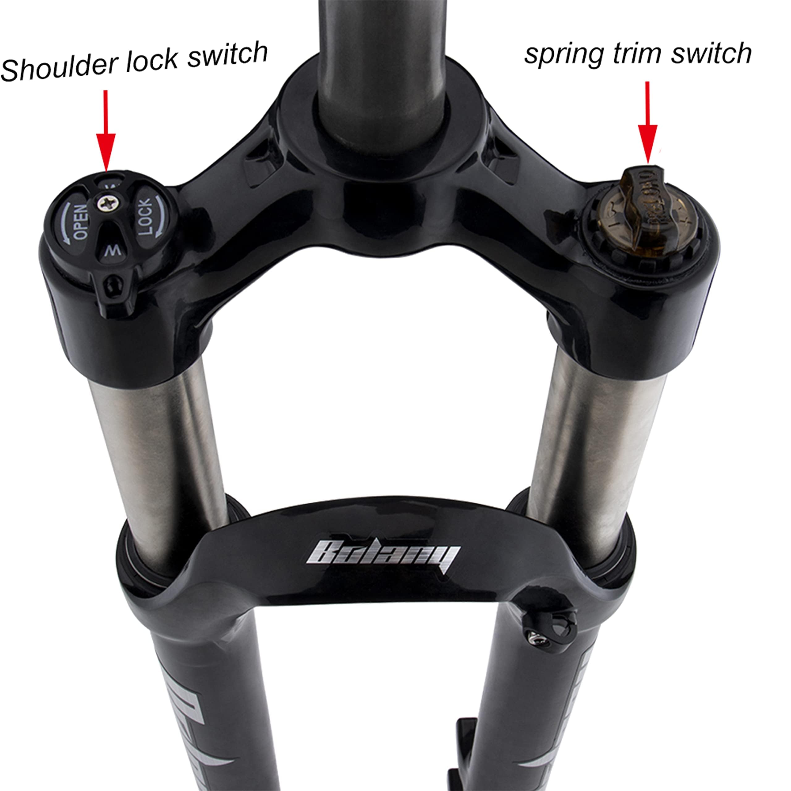 Amazon | BOLANY 26/27.5/29インチ MTB サスペンションフォーク