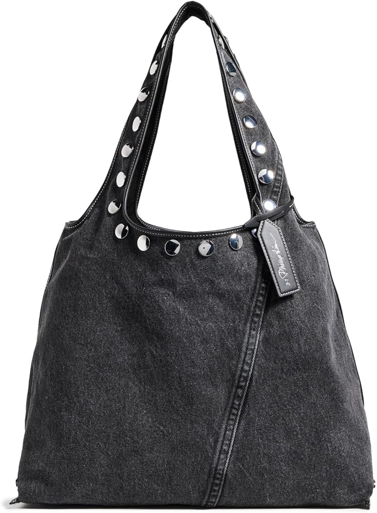 Amazon.com: 3.1 Phillip Lim Women's Washed Denim Market Tote With
