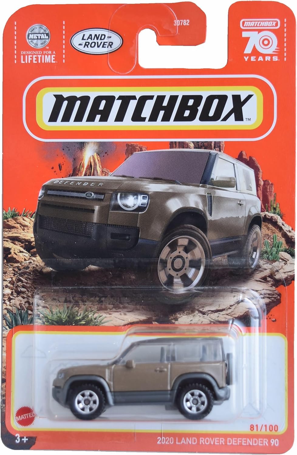 Amazon.com: Matchbox 2020 Land Rover Defender 90, Brown 81/100