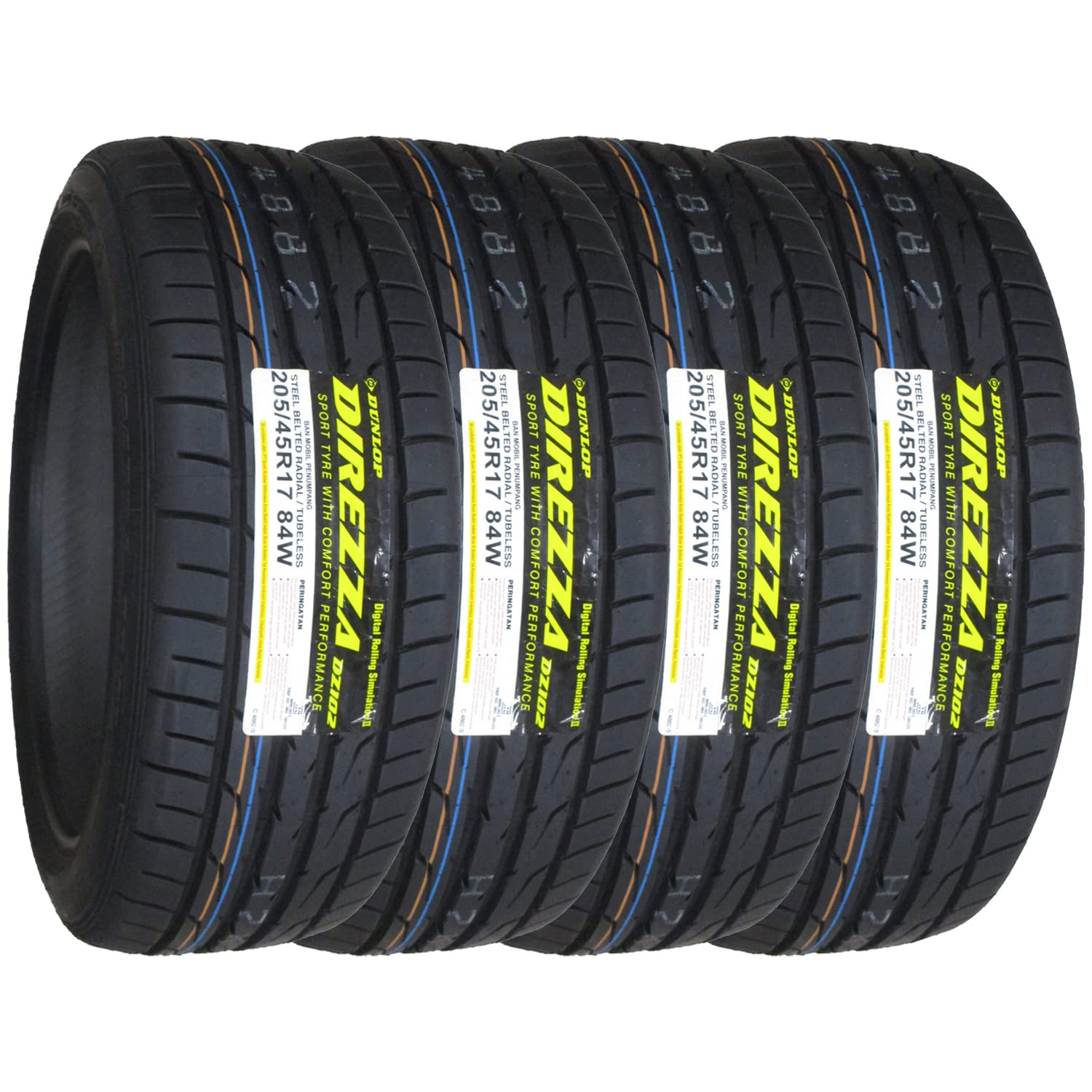 Amazon.co.jp: ダンロップ(DUNLOP) サマータイヤ DIREZZA DZ102 205