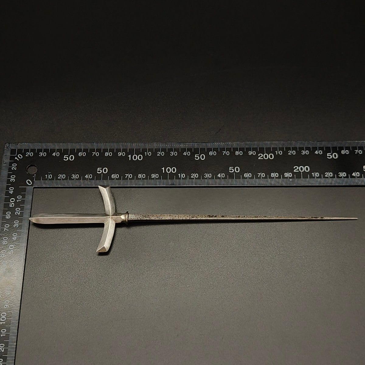 武道具矢じり十文字槍鏃古式弓道具鉄製職人作美術品