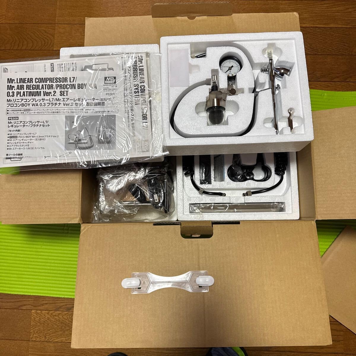 中古 Mr.HOBBY リニアコンプレッサーL7 プラチナ・ツインセット Amazon
