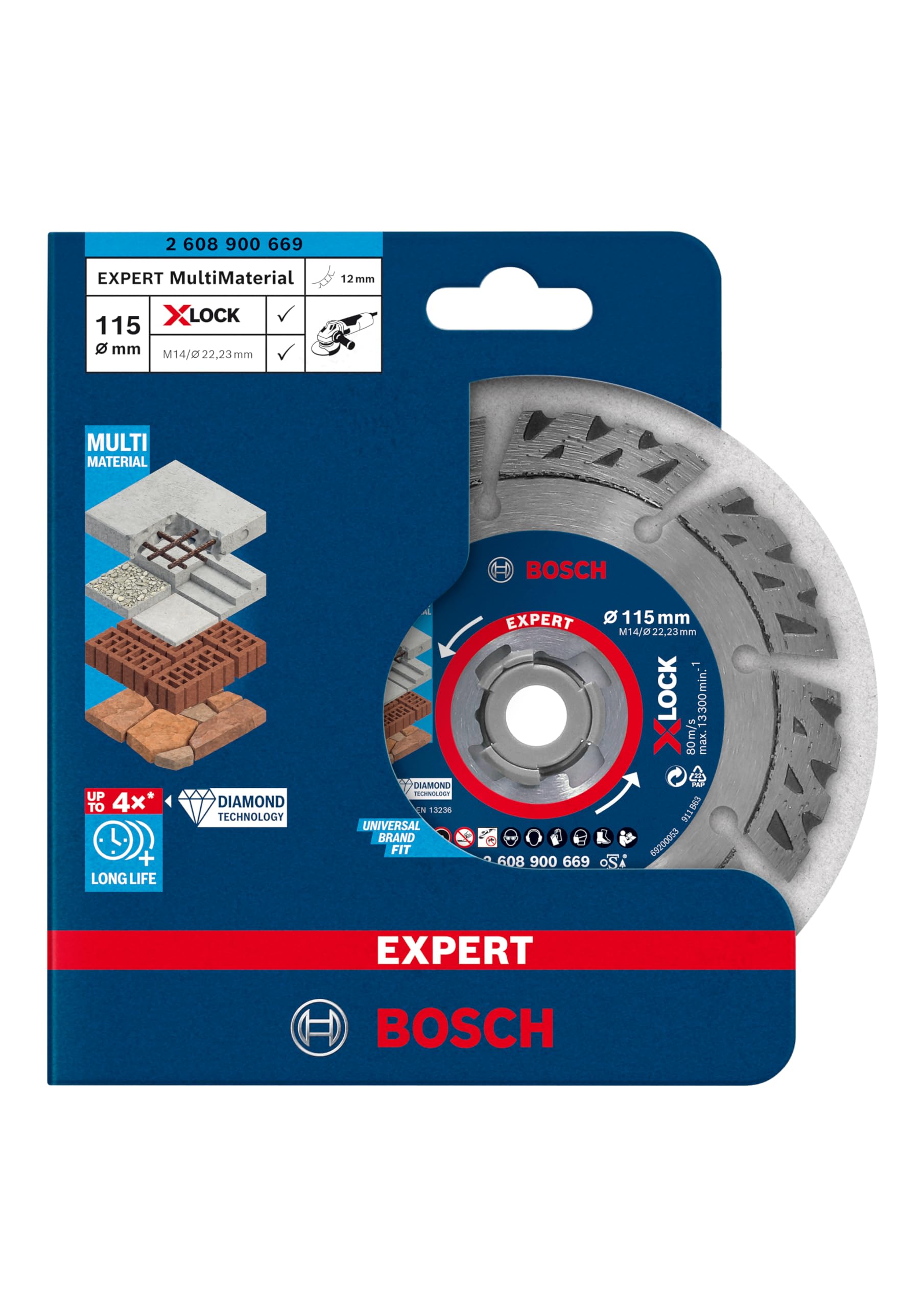 Bosch X-LOCK Diamond Wheel 2枚