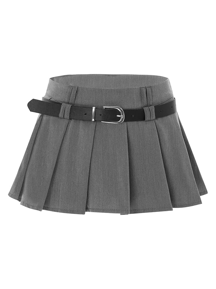 スカート hyeon/pepper mini wrap skirt / gray スカート hyeon/pepper