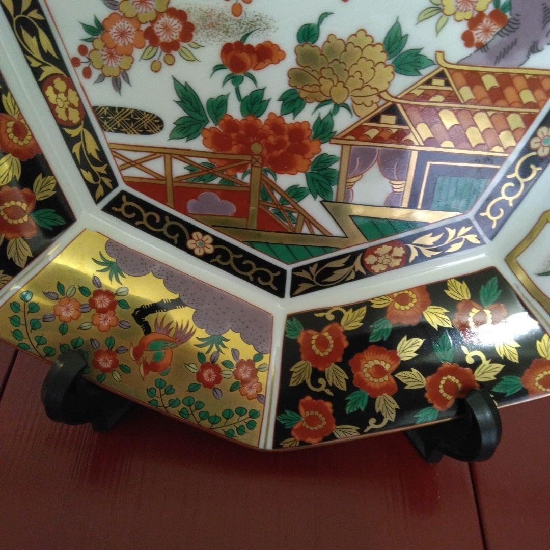 Amazon.co.jp: 有田焼 青藍窯 大正古伊万里 八角大皿 : ホーム＆キッチン