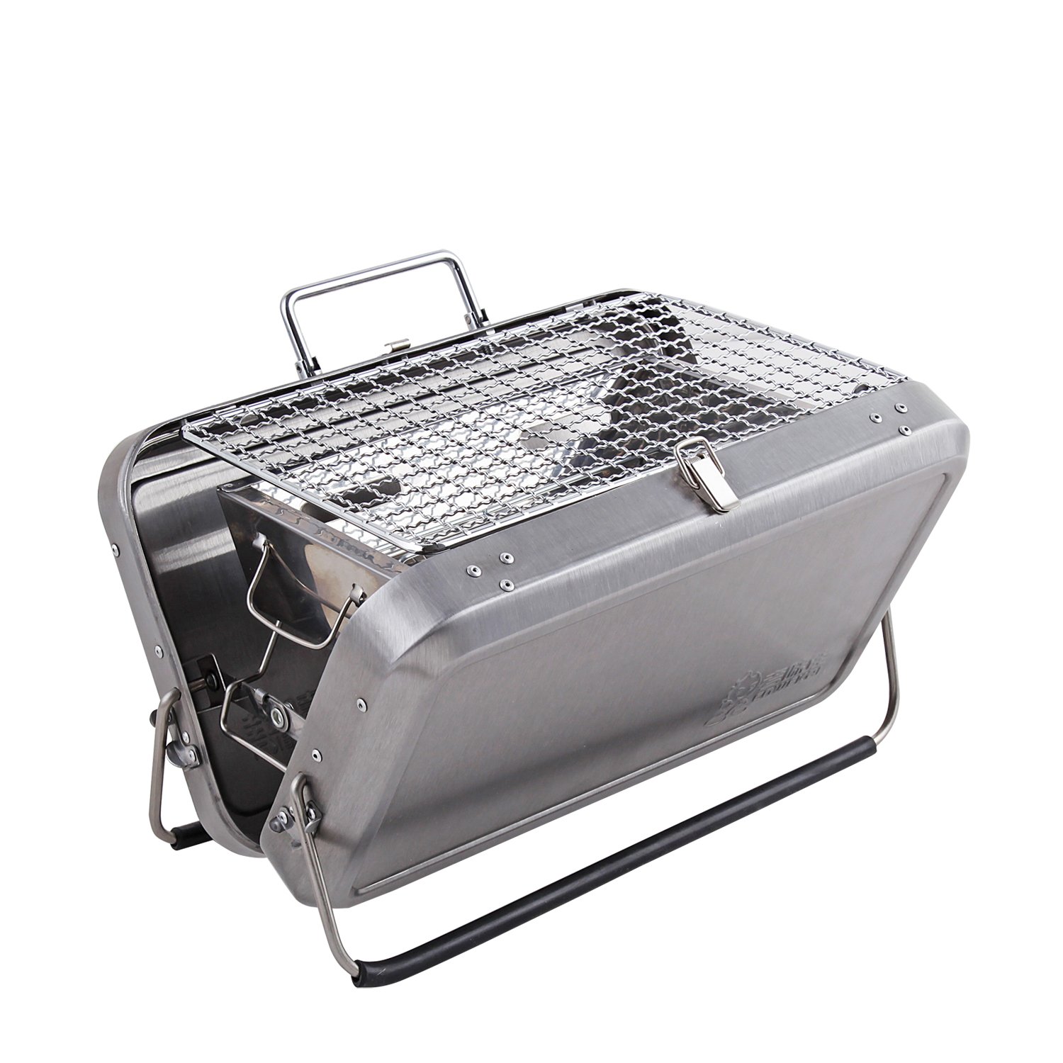 Amazon | ☆フォールディングテーブルトップステンレスグリル☆鞄型