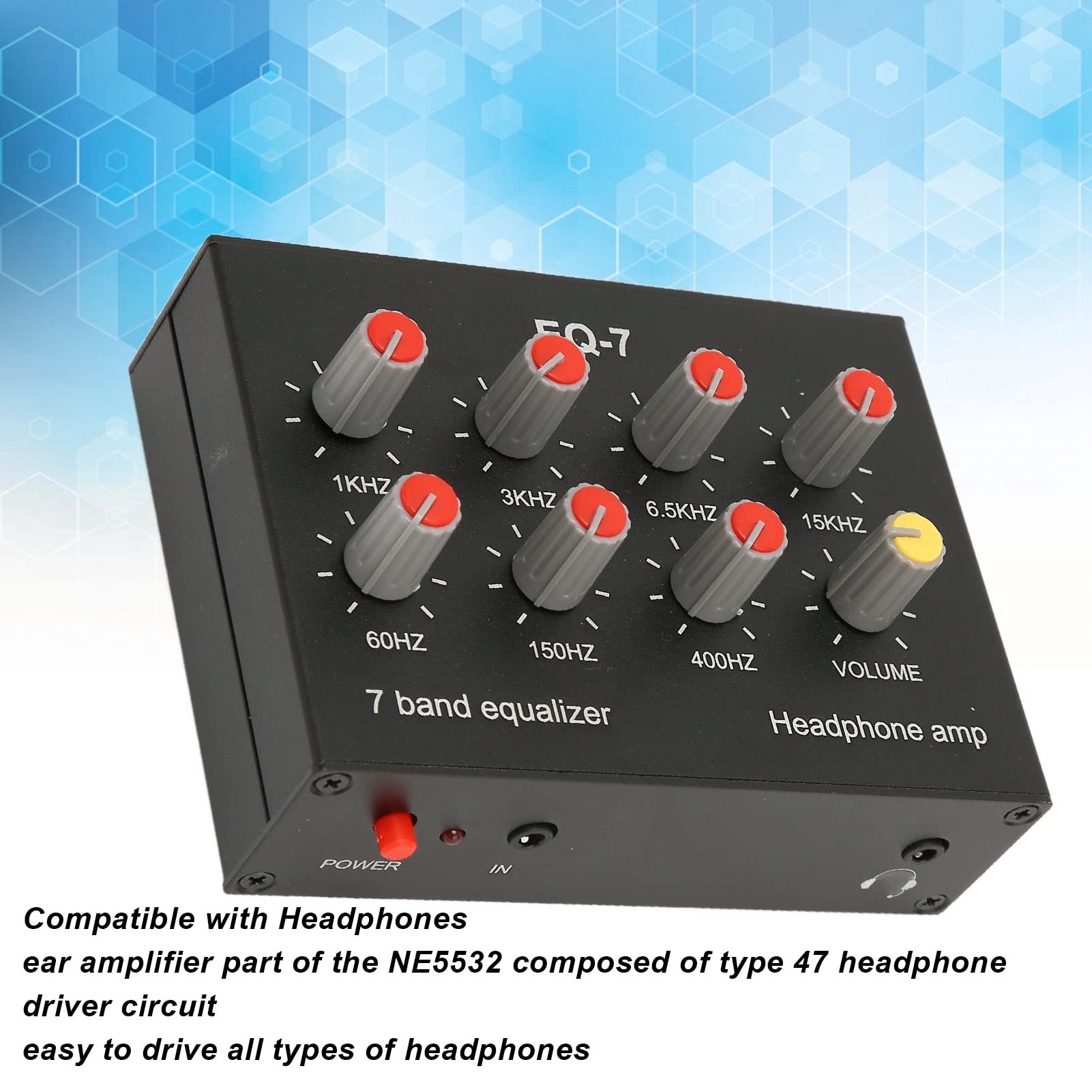 Amazon.com: EQ-7 7 Band EQ Equalizer, 12dB High Bass Adjustment