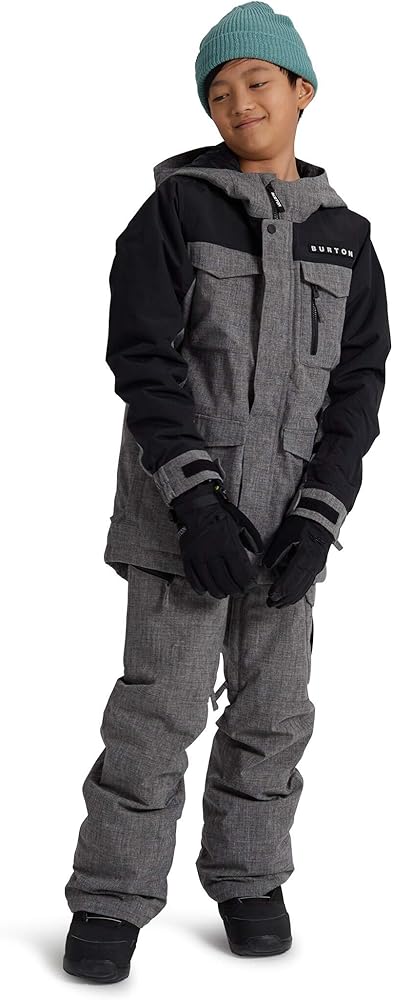 Amazon.com : Burton Boys Covert Jacket, Heather Bog/True Black New
