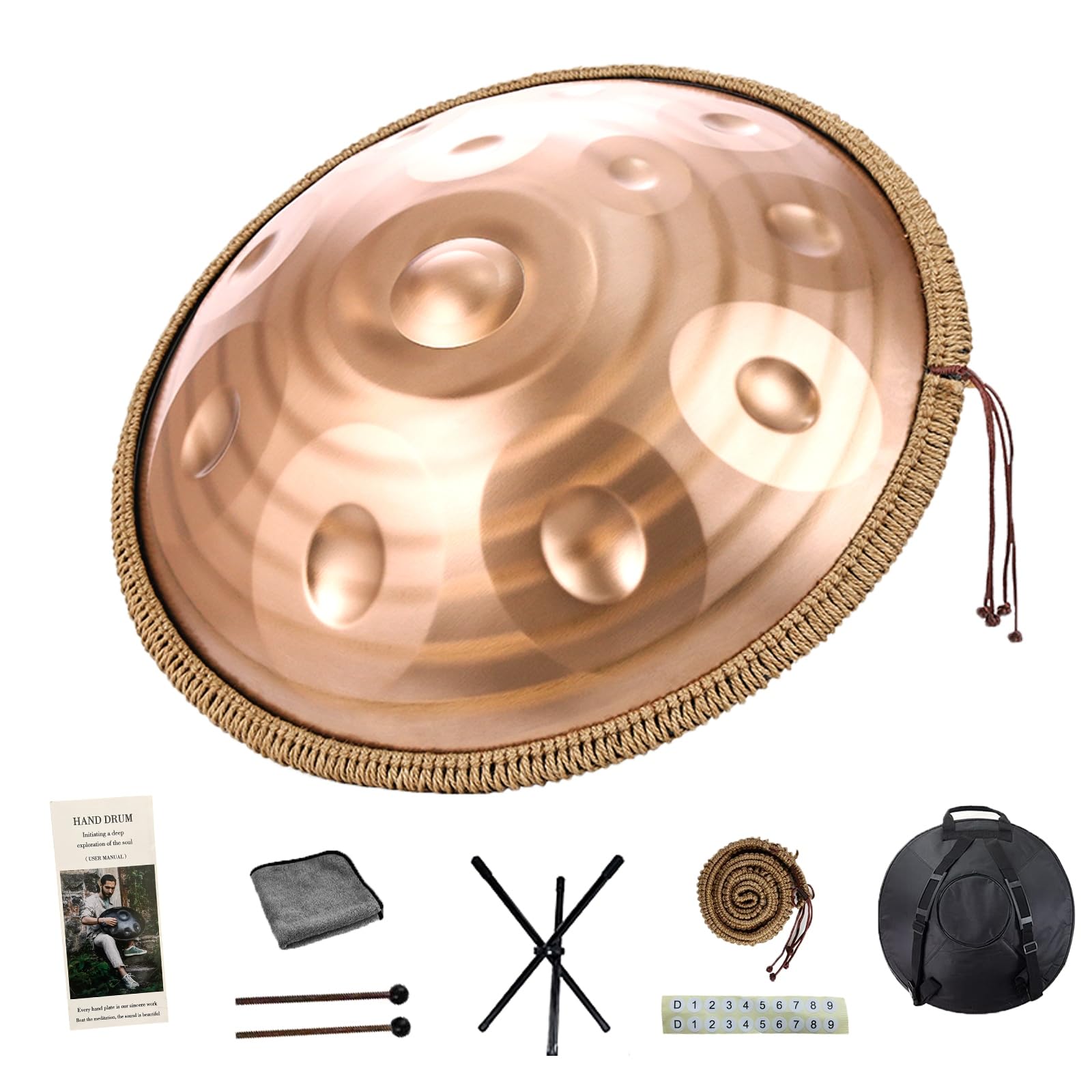Amazon | ハンドパン 9音/10音/12音 楽器 KoKoty Handpan Drum ニ短調