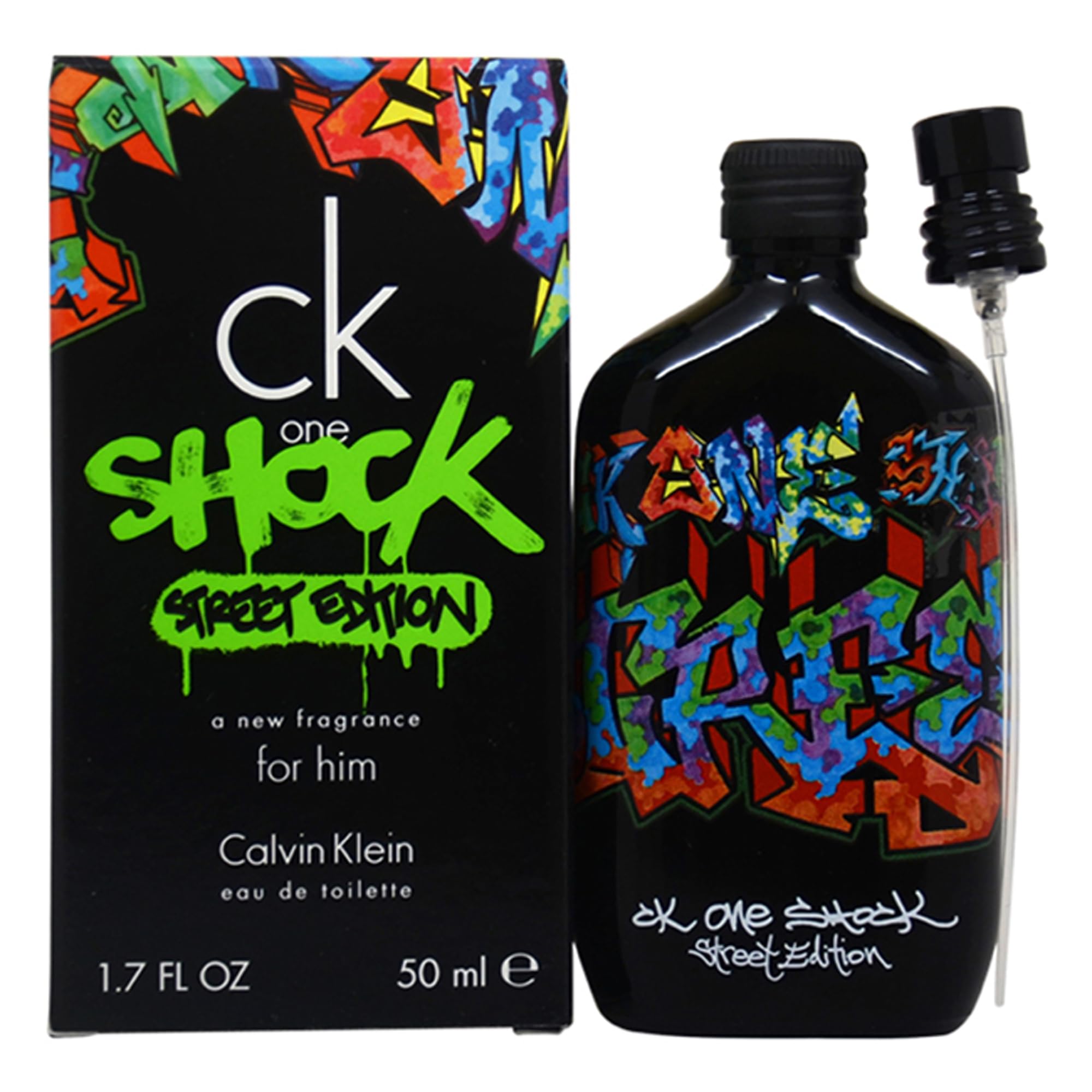 CK One Shock Street Edition by Calvin Klein for Men - 1.7 oz EDT