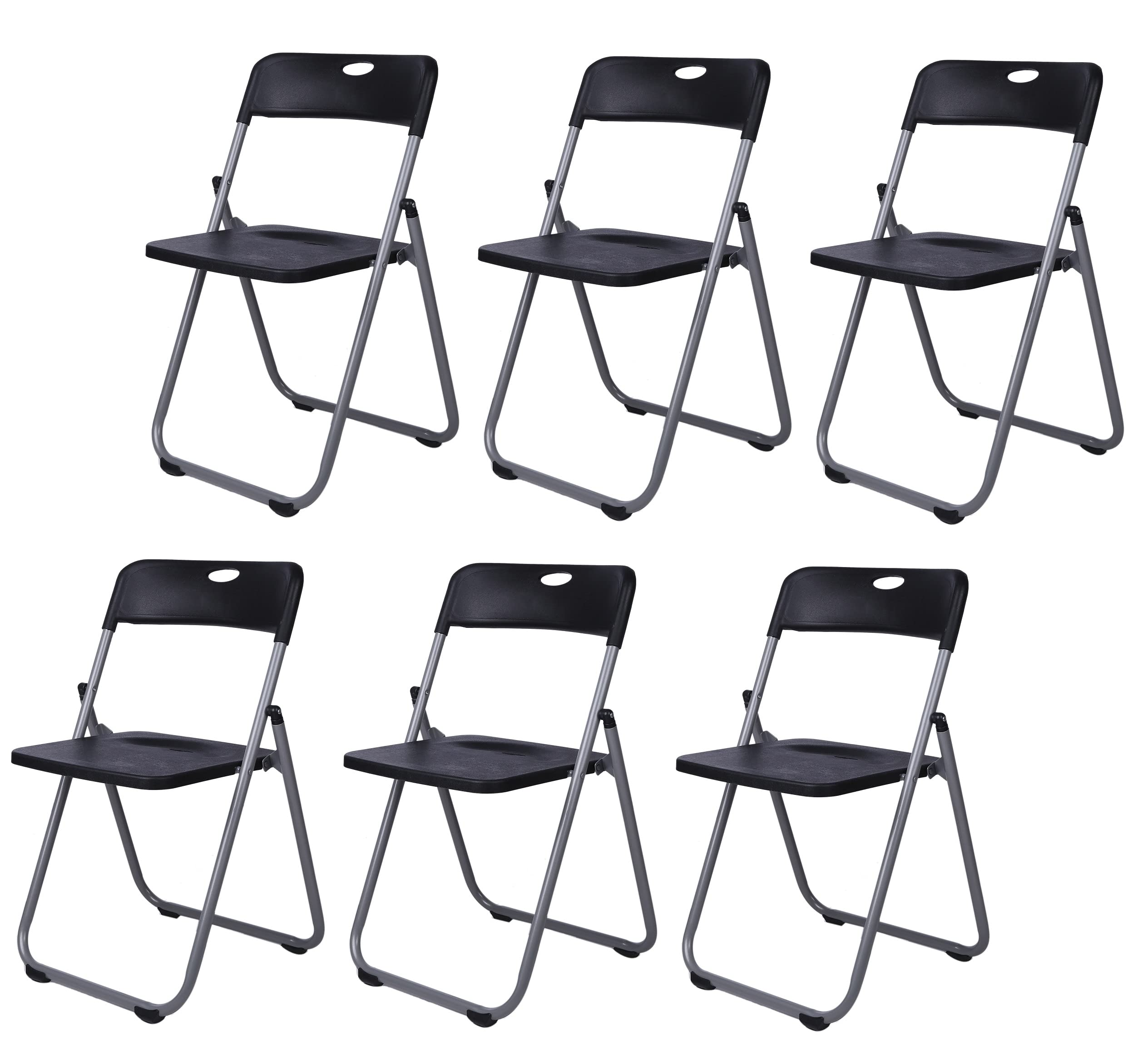 Amazon.co.jp: パイプイス 折りたたみパイプ椅子 6脚セット 会議イス