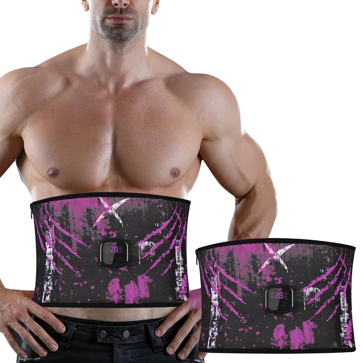 Amazon.co.jp: 【2025全新モデル 洗えEMS腹筋ベルト】ジェルシート不要