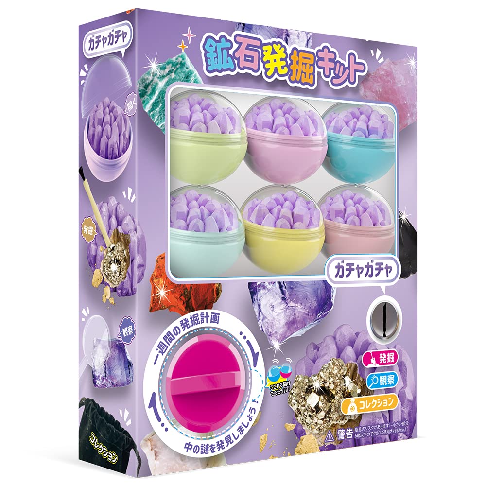 Amazon | XXTOYS 鉱石発掘キット 鉱石標本 宝石おもちゃ アメジスト 石