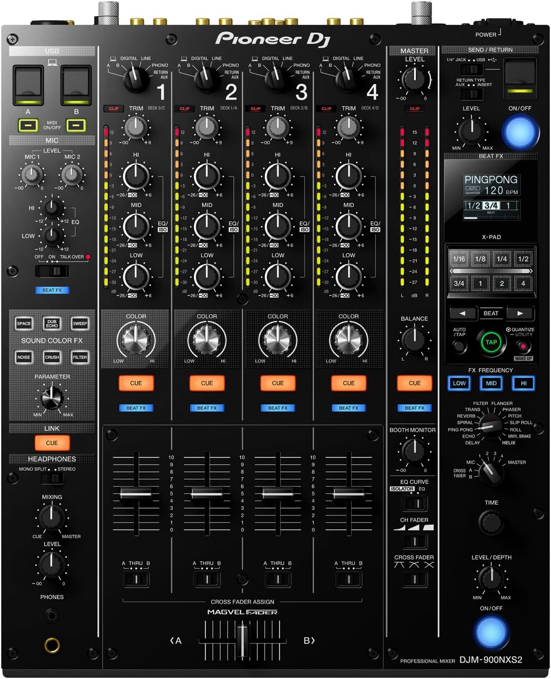Pioneer - Brandclub - Pioneer DJ DJM-900NXS2 4-Channel