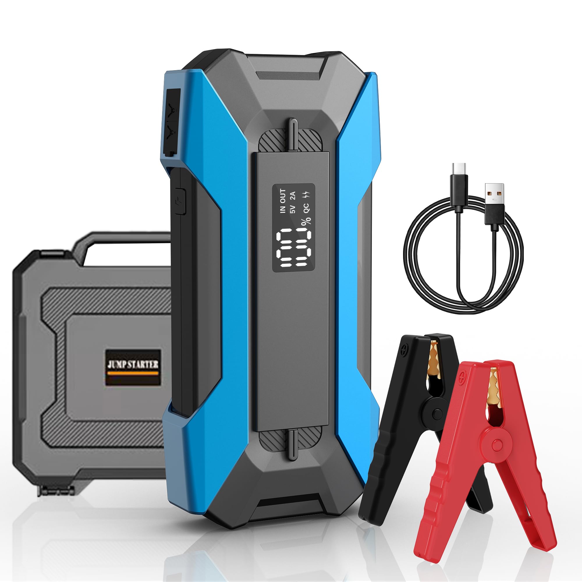 Amazon | ジャンプスターター 12V 車用 エンジンスターター ピーク電流