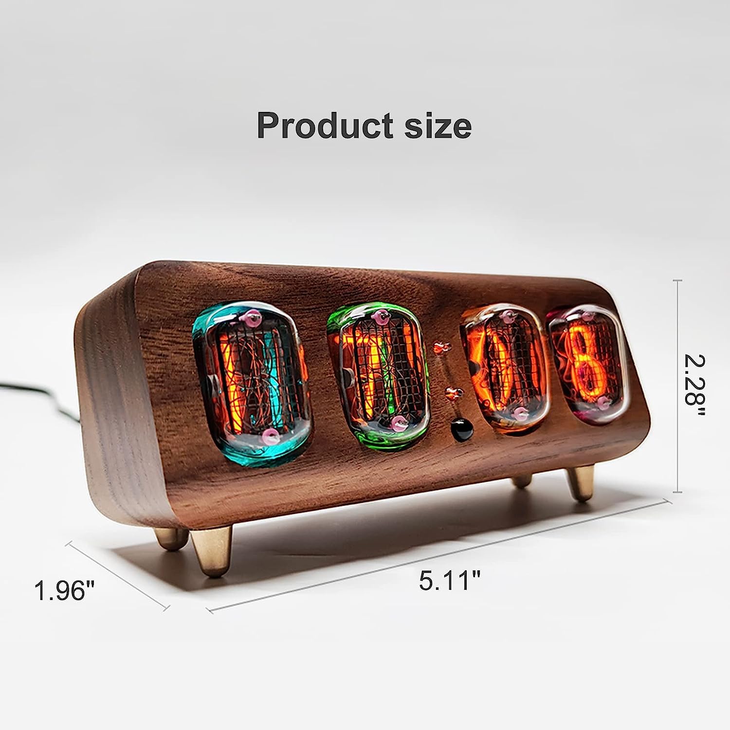 Amazon.co.jp: ニキシー管時計 旧ソ連 IN12 グロー管時計 複数制御時計