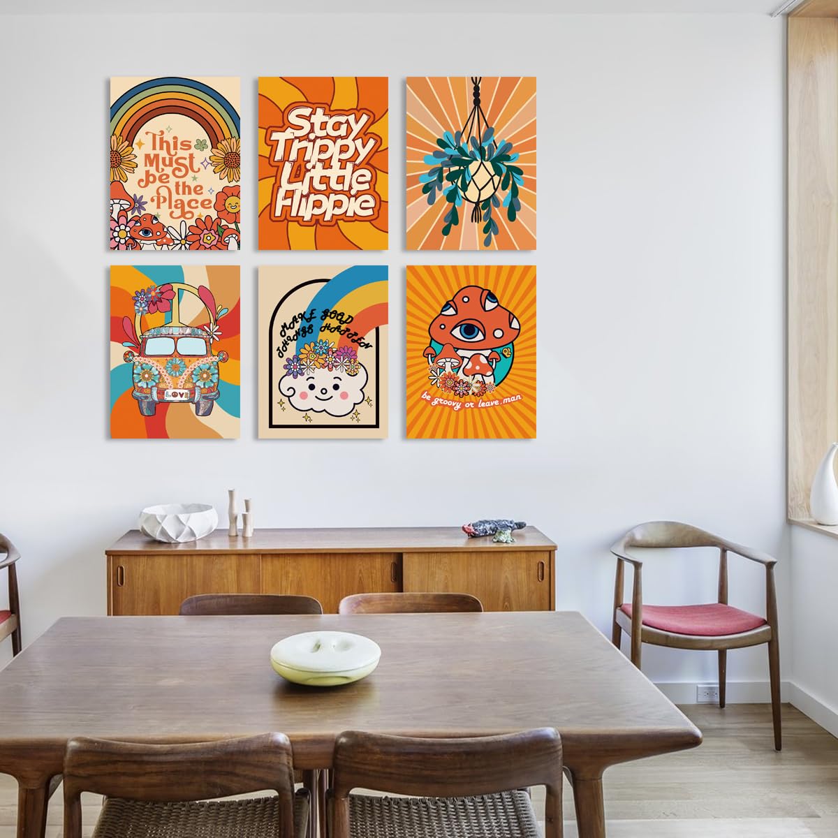 Amazon.co.jp: Anyzal ヒッピーウォールアート ヴィンテージプリント