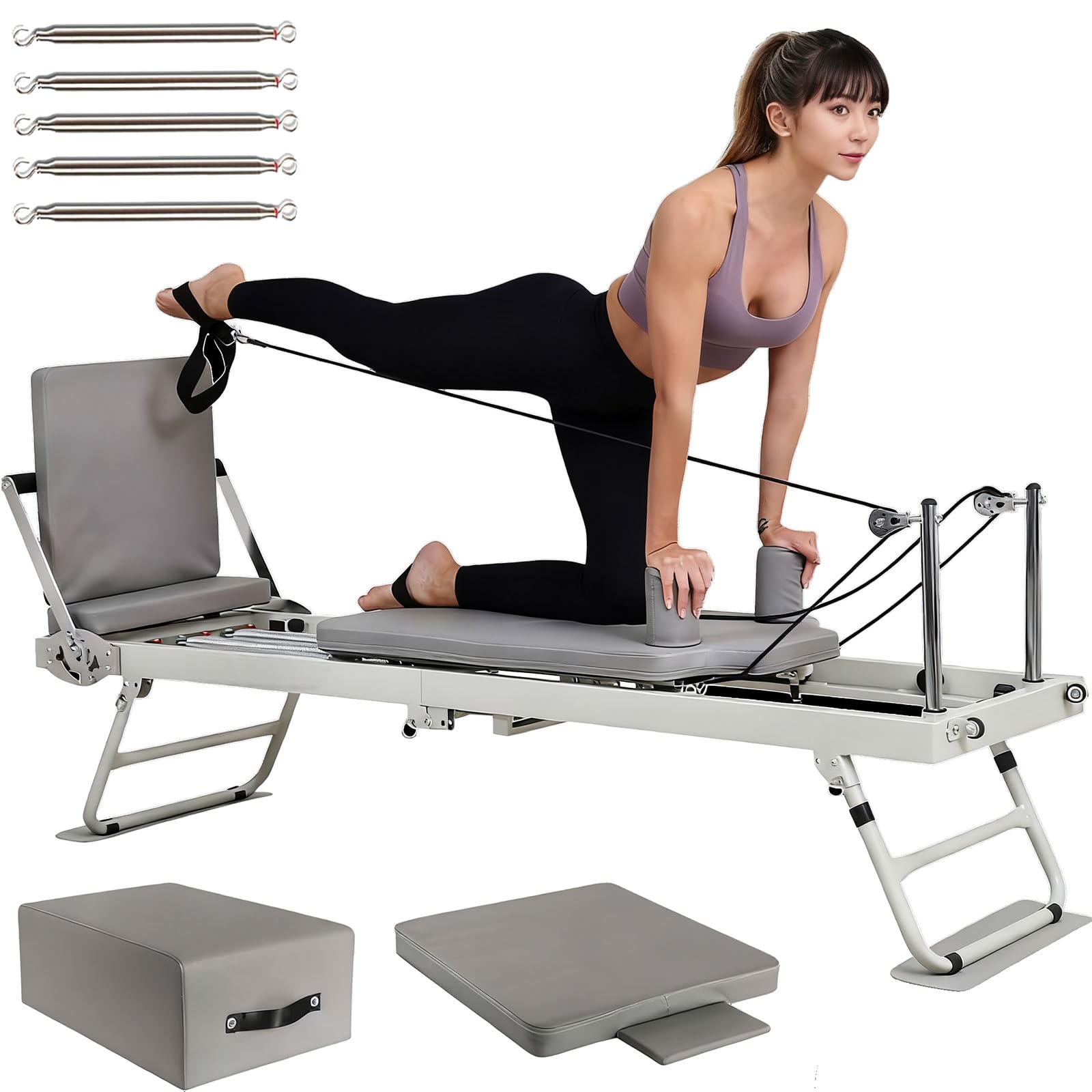Amazon.co.jp: ピラティスマシン, 自宅用 折りたたみ式 ピラティス
