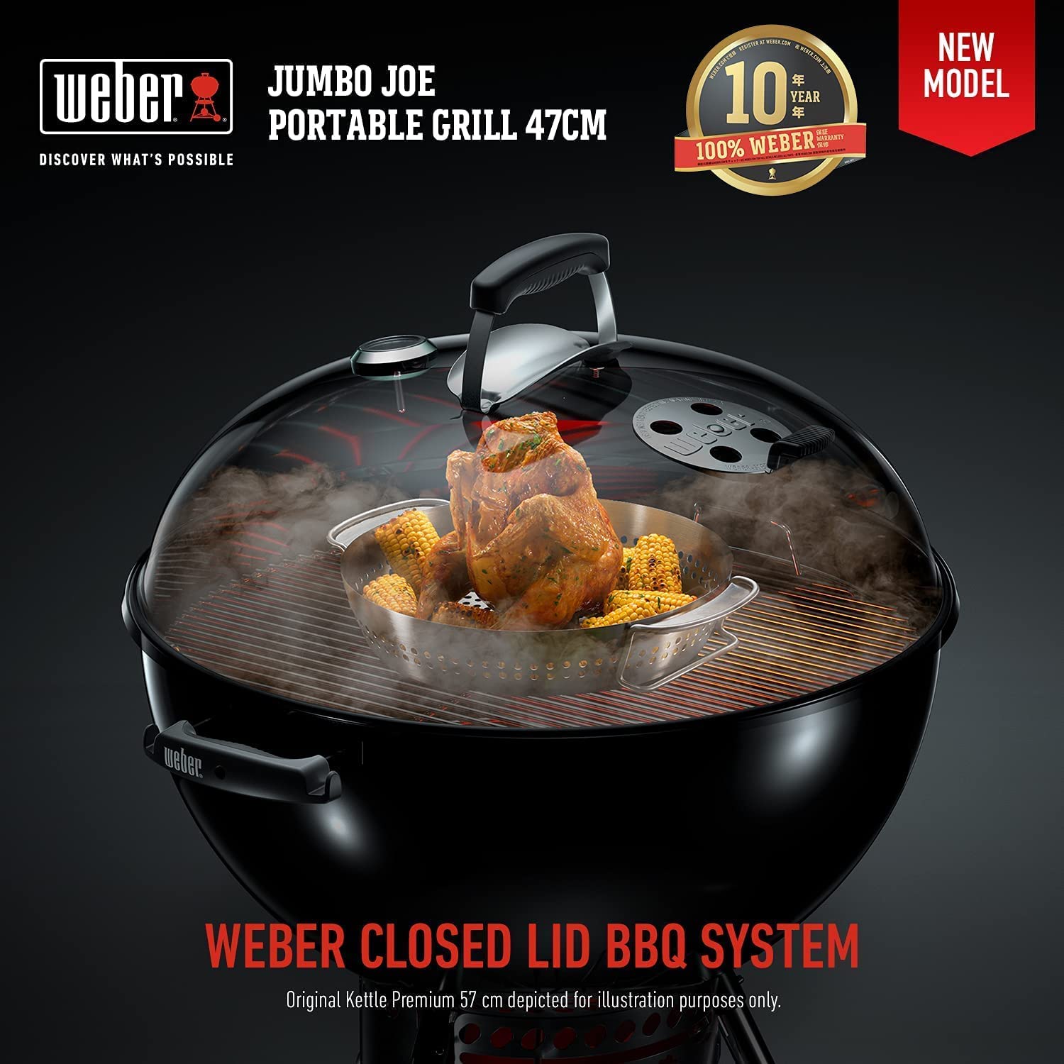 Amazon | Weber(ウェーバー) バーベキュー コンロ BBQ グリル 47cm調理