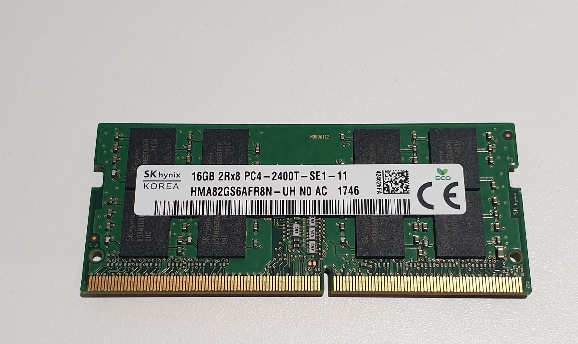SK HYNIX SKhynix 16GB×2枚 計32GB DDR4 PC4-2400T-SE1-11 BIOS確認 (