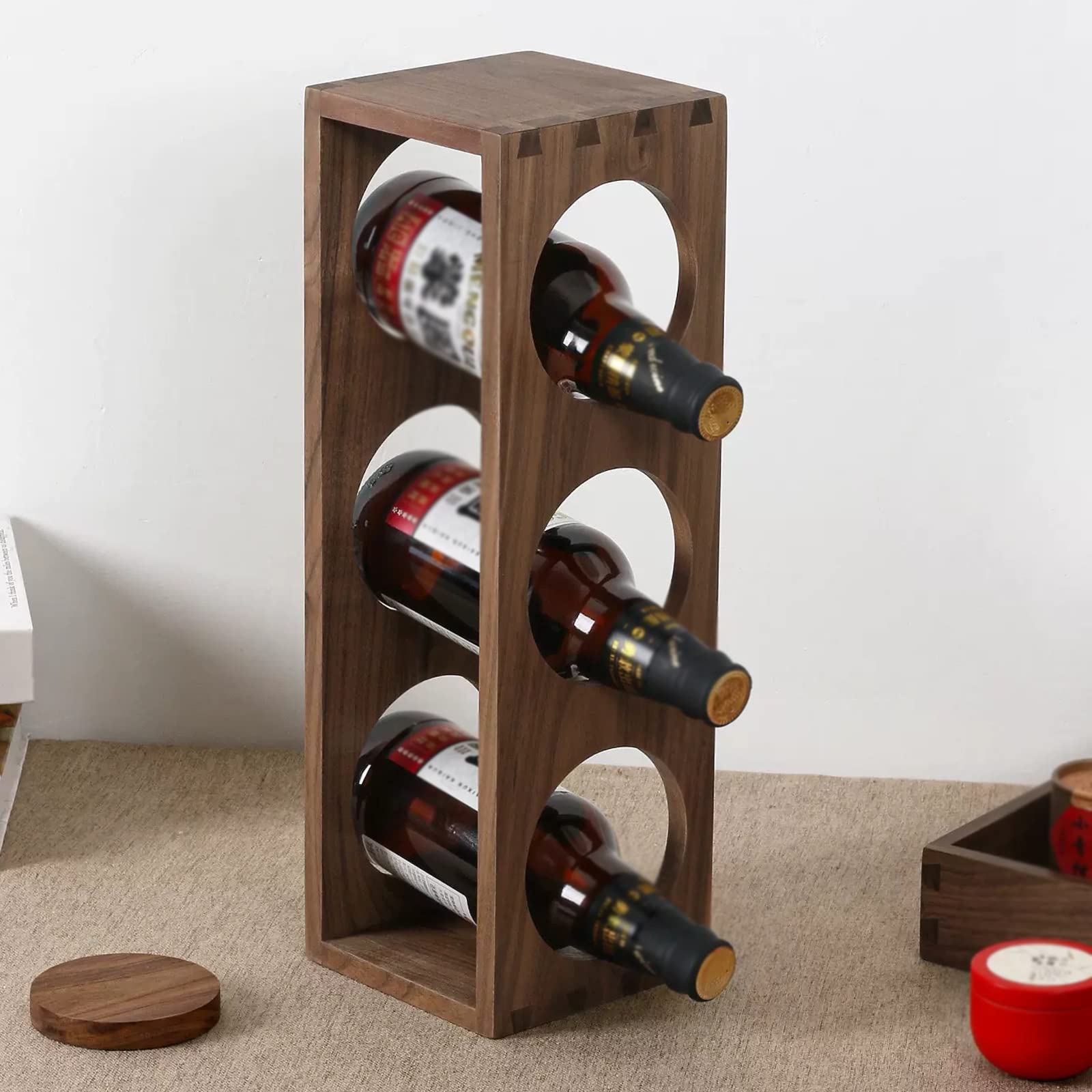 Amazon｜木製 ワインラック ワインホルダー ワイン シャンパン ボトル