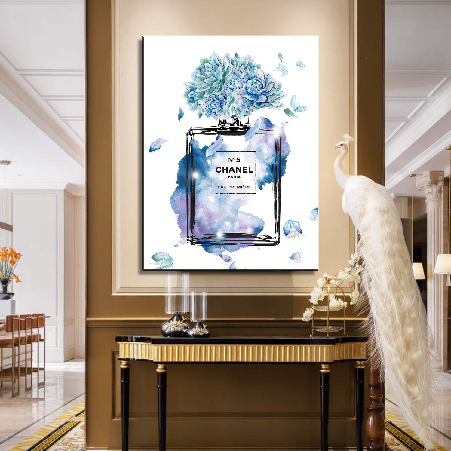 Amazon.co.jp: シャネル アートパネル 香水 ポスター アートパネル花