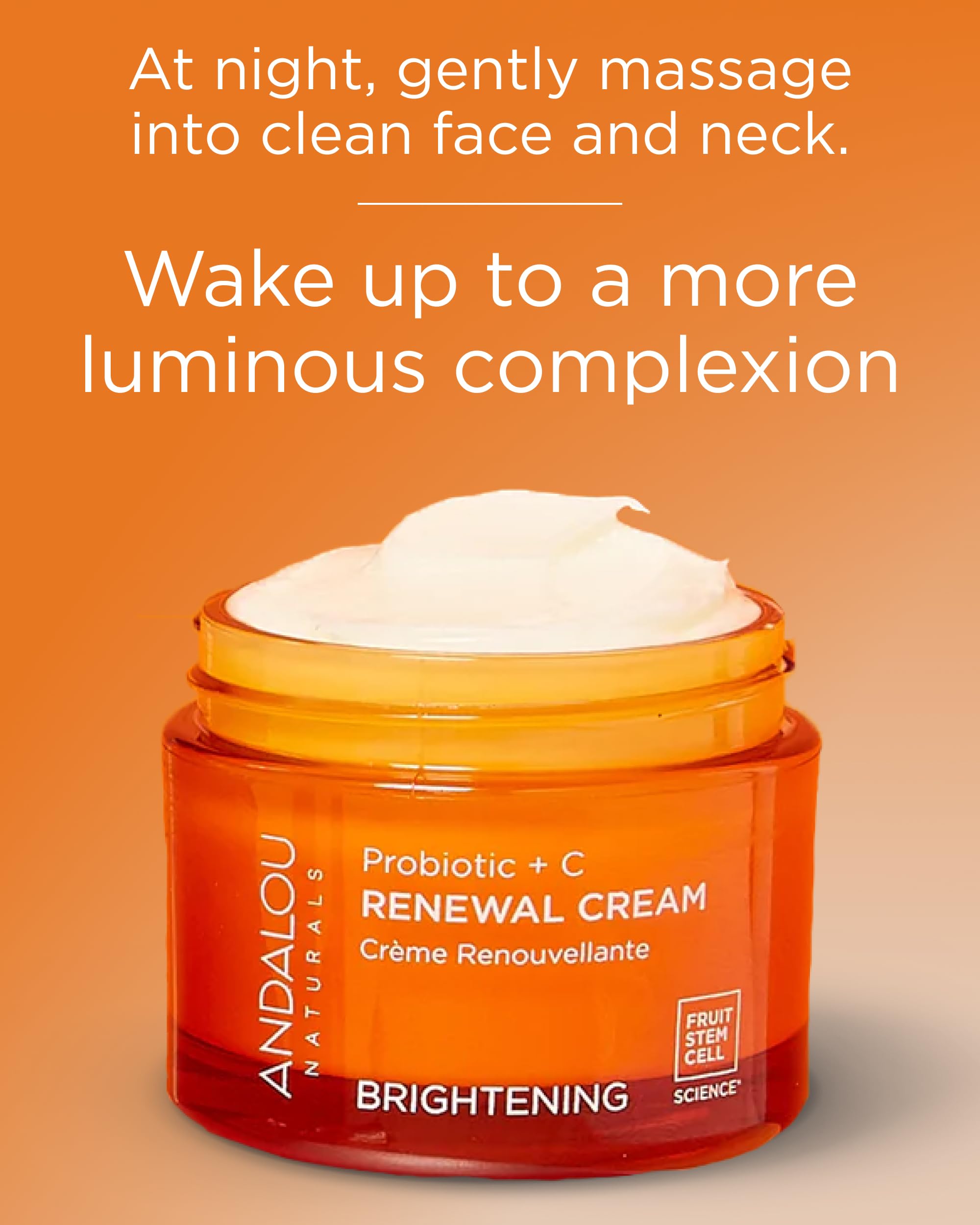 Amazon.com: Andalou Naturals Probiotic + Vitamin C Renewal Cream