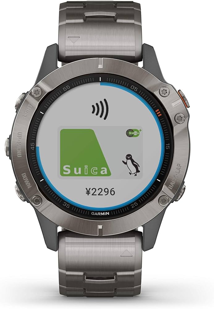 Amazon | ガーミン fenix6 Sapphire Ti Gray Titanium band グレー 小