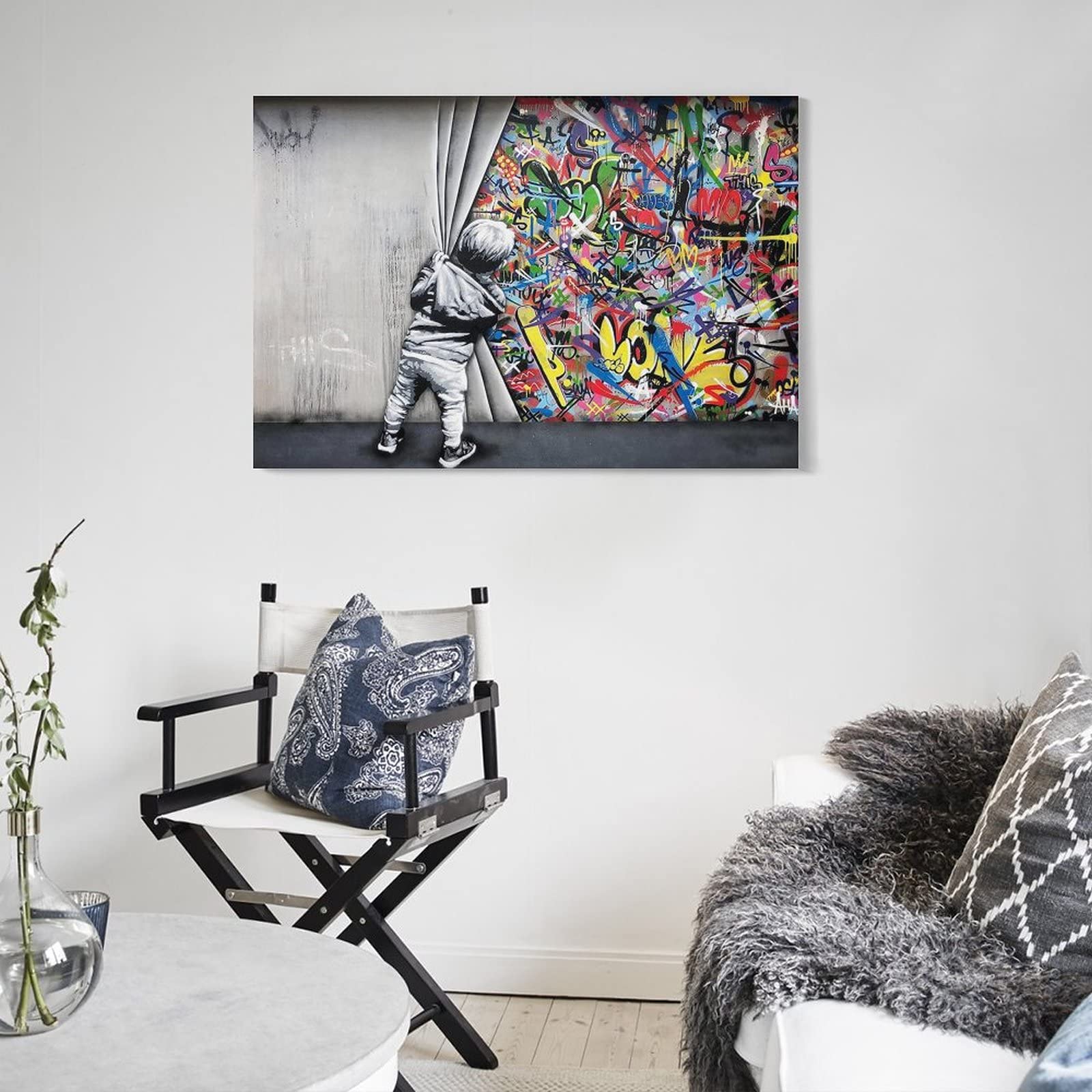 Amazon.co.jp: Banksyバンクシー作品「グラフィティーアート3」印刷