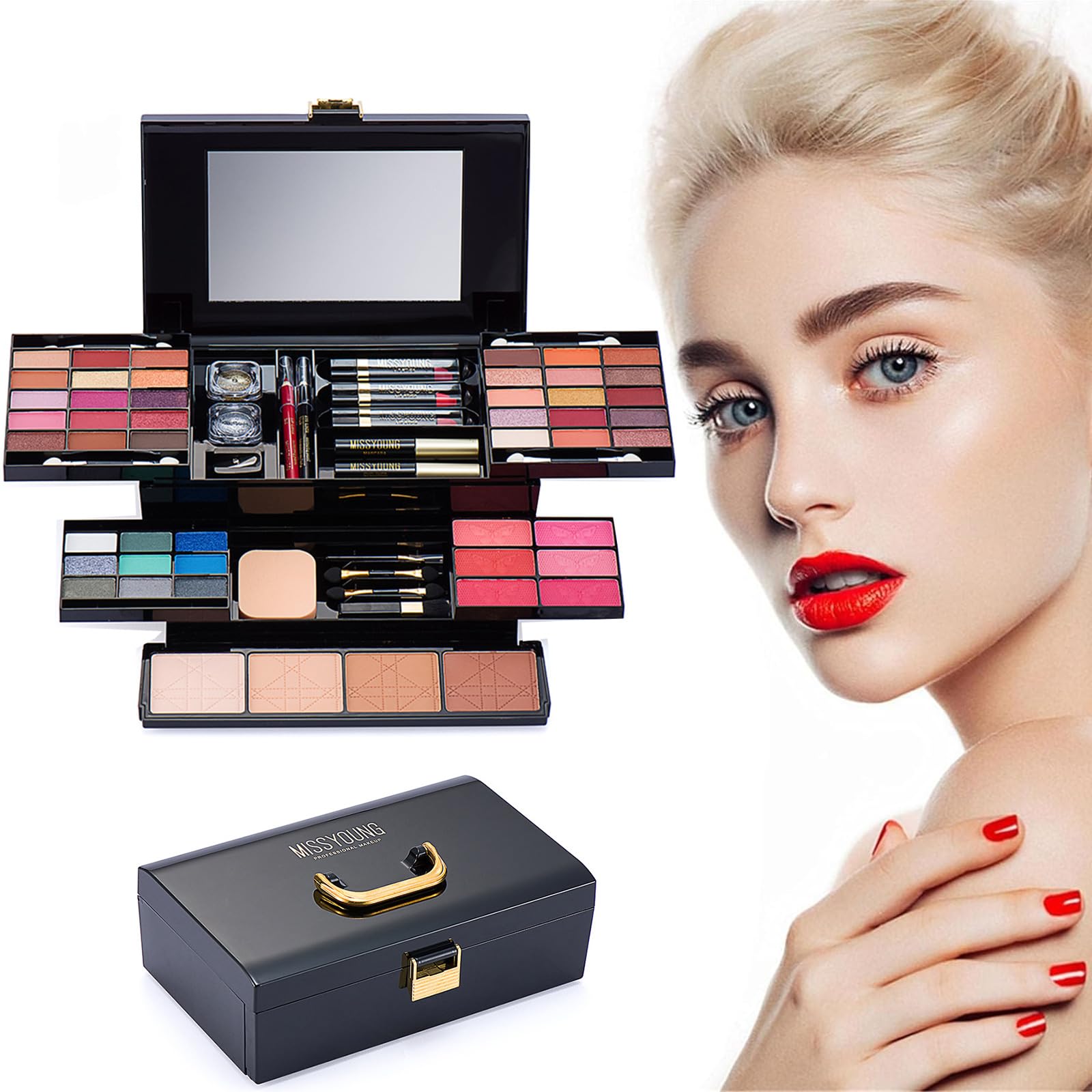 Amazon | YAYAMIYA メイクアップセット 65点 フル美容化粧品 メイク