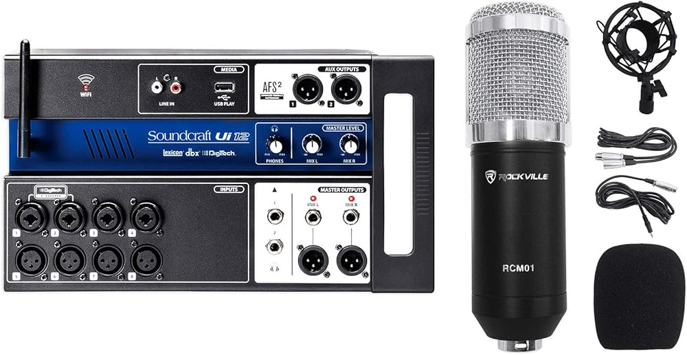 Soundcraft Ui12 12 Misturador digital de entrada com controle