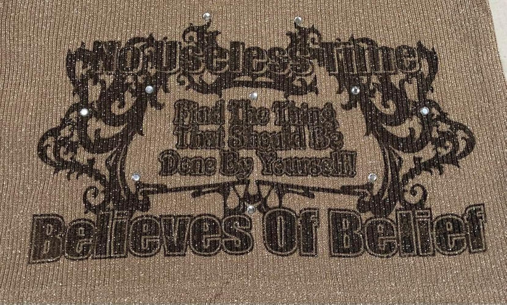 Amazon | ラメロゴタンクトップ y2k 平成初期 ギャル grunge パンク