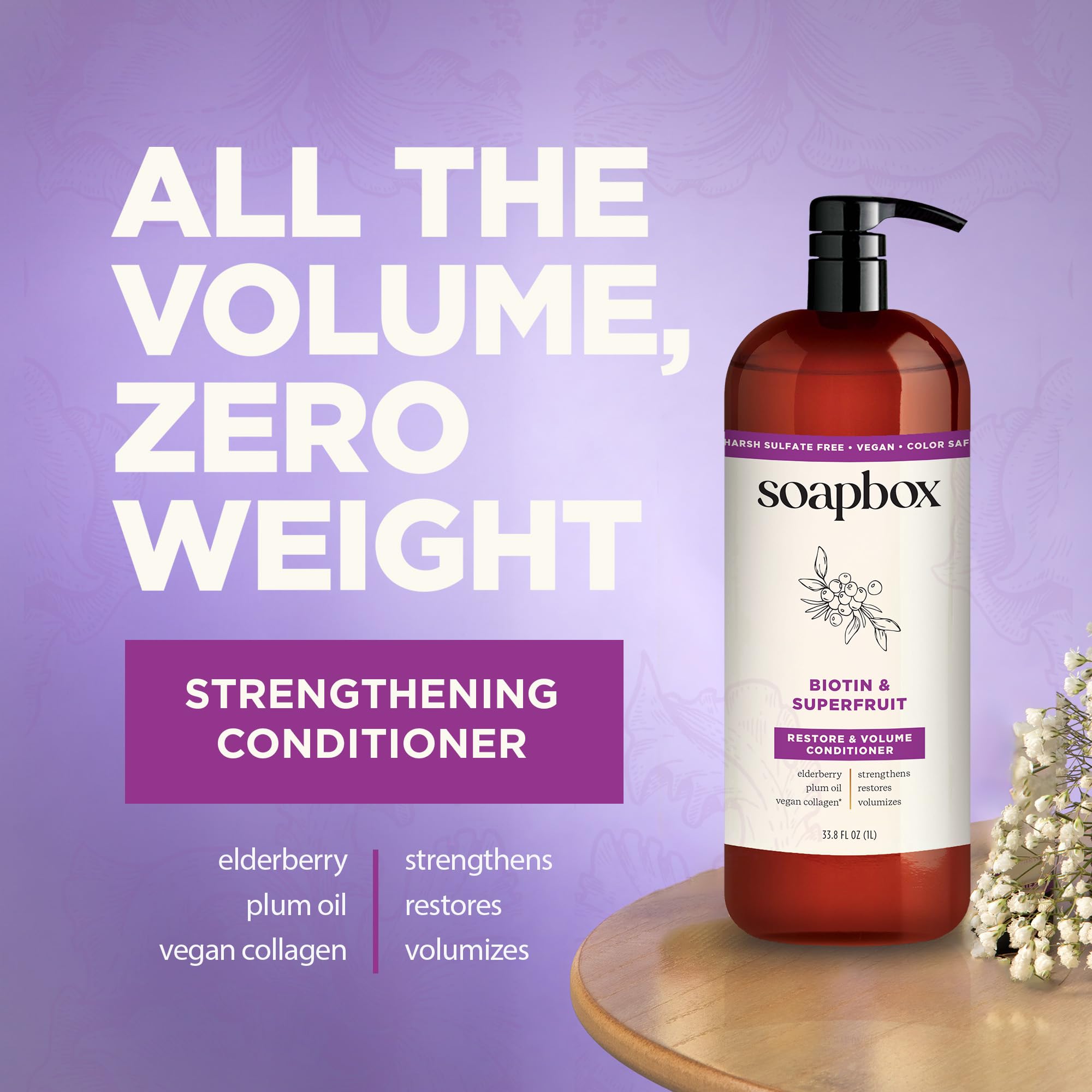 Amazon.com : Soapbox Biotin & Superfruit Shampoo & Conditioner Set