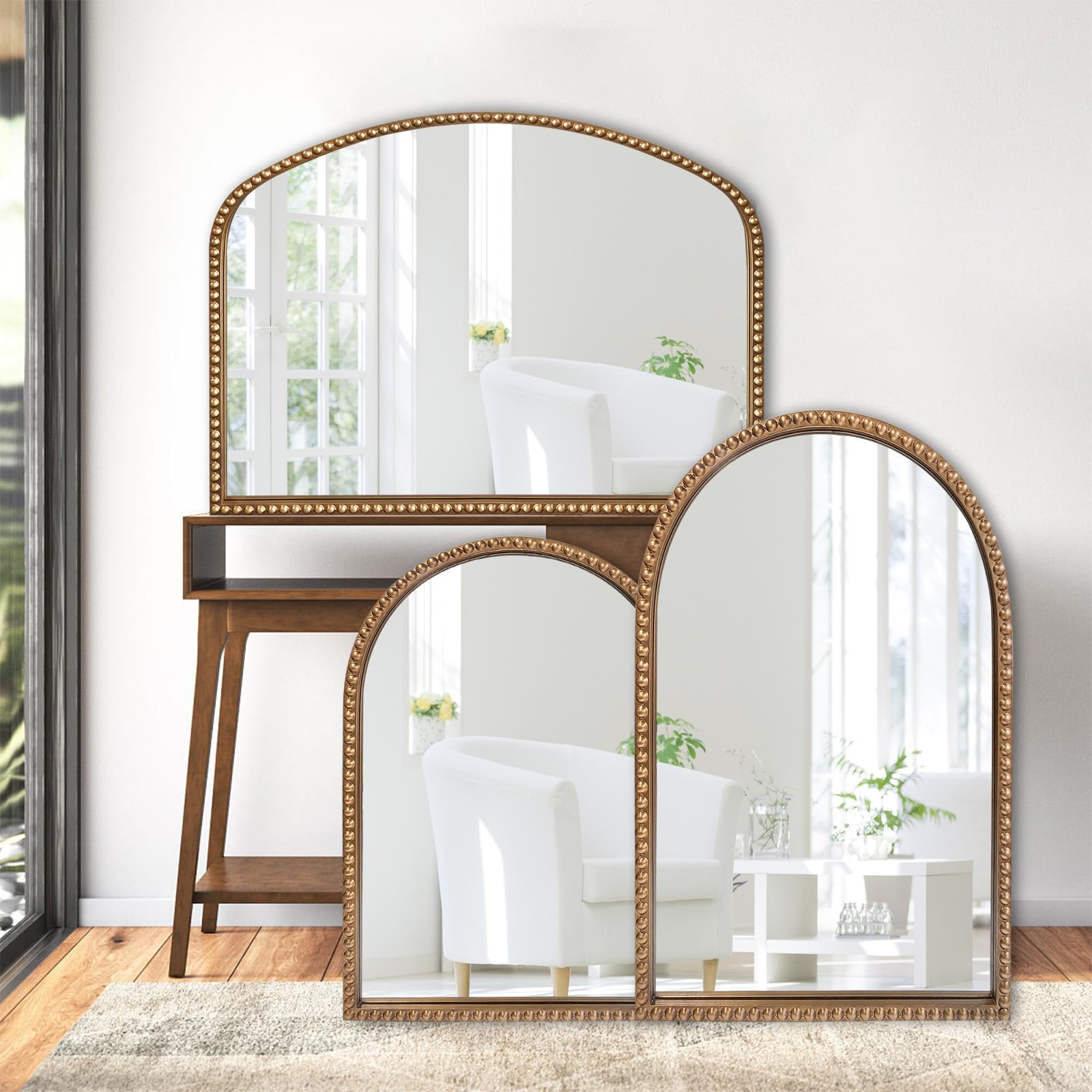 Amazon.co.jp: BAODANFU アーチミラー リビングルームの壁用 20インチ