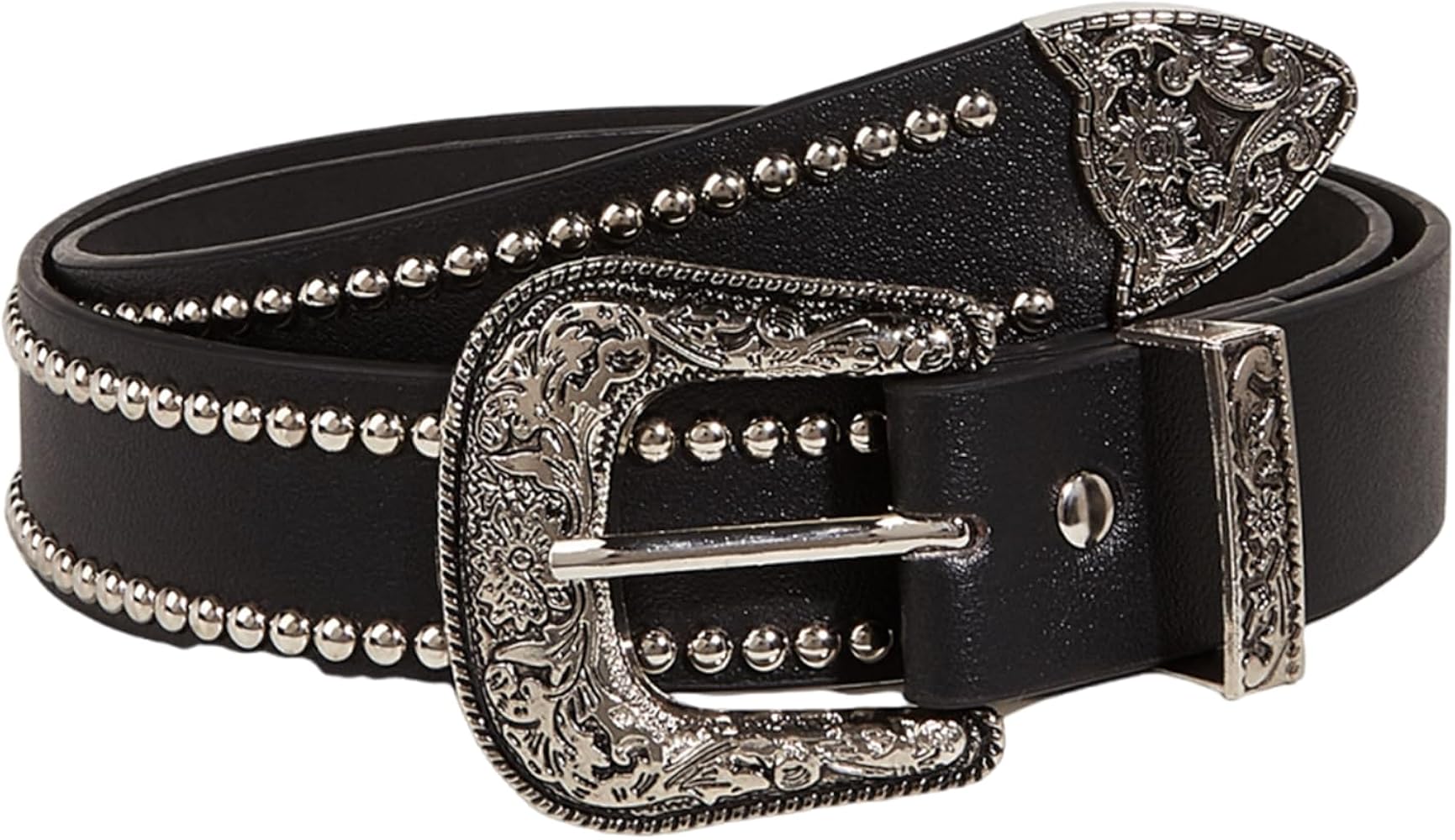 Amazon | [Lamerry] スタッズベルト ウエスタンベルト 2連 Y2K