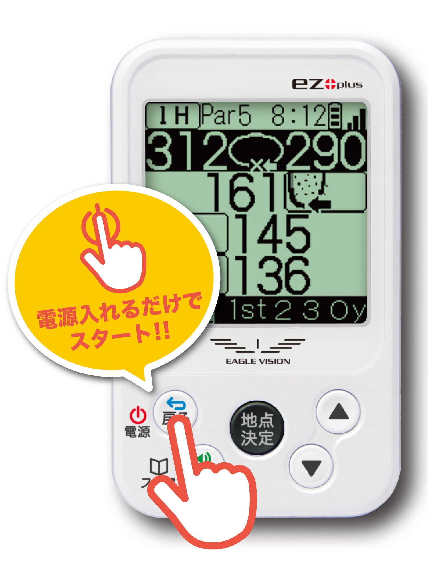 Amazon.co.jp: Asahi Golf EV-414 Golf Navigation GPS EAGLE VISION