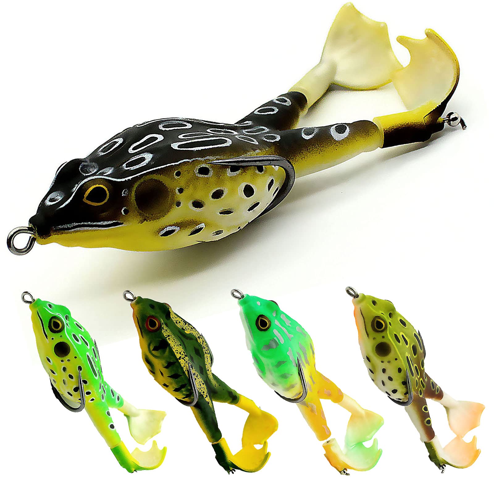 Amazon.co.jp: フロッグルアー トップウォーターフィッシングプロペラ