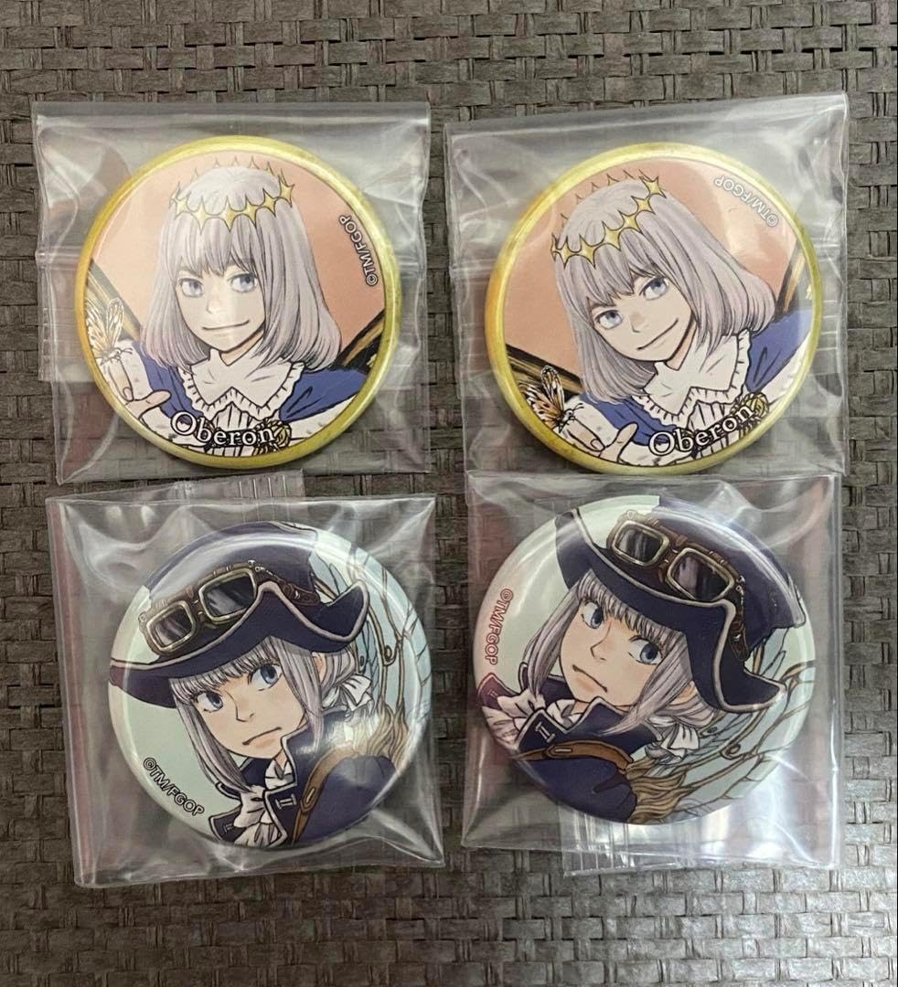 24時間以内発送】 FGO 霊基召喚缶バッジ ガチャメイト オベロン 24時間以内