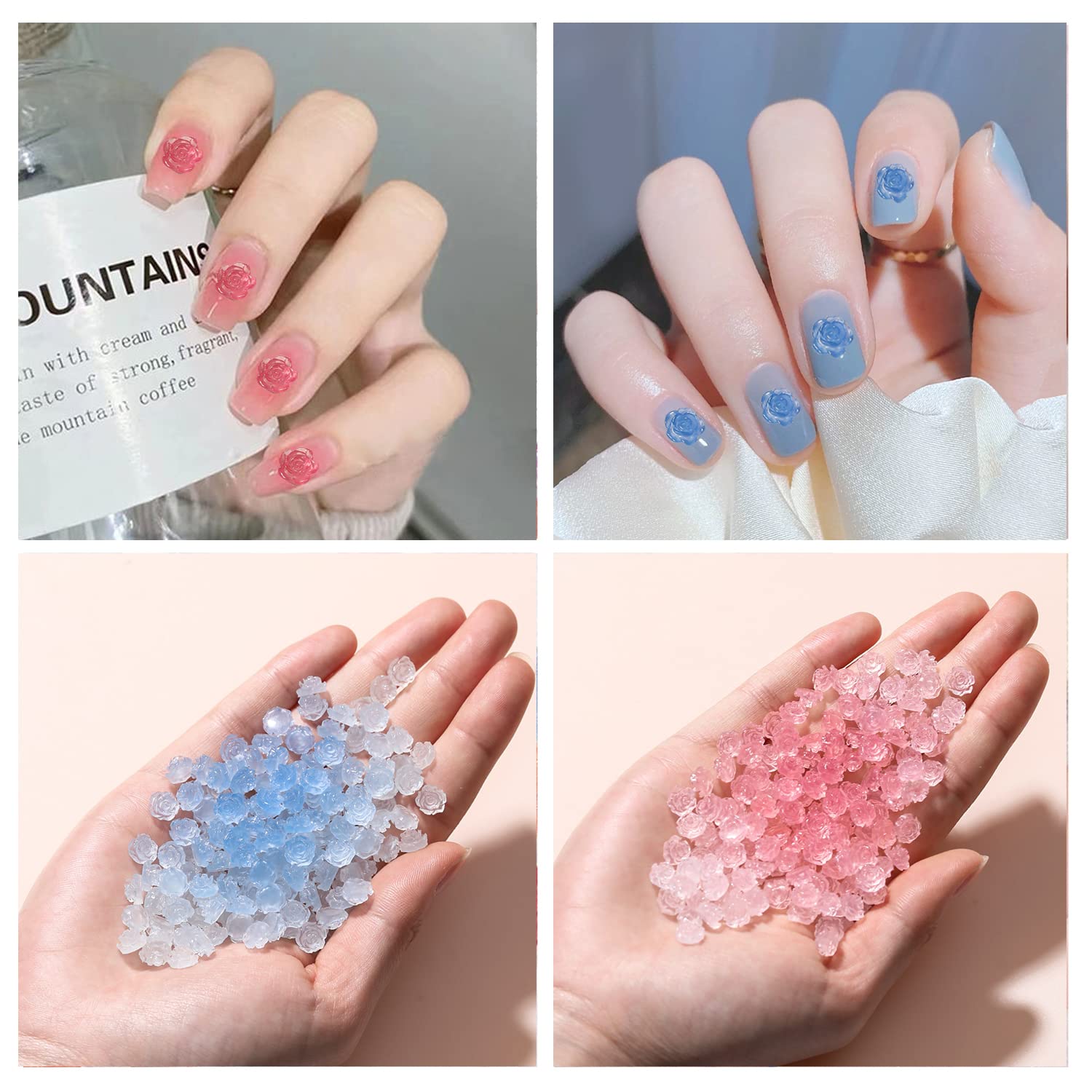 Amazon | ZHEJIA ジュエリーパーツ 立体 ネイルデコパーツ （4色