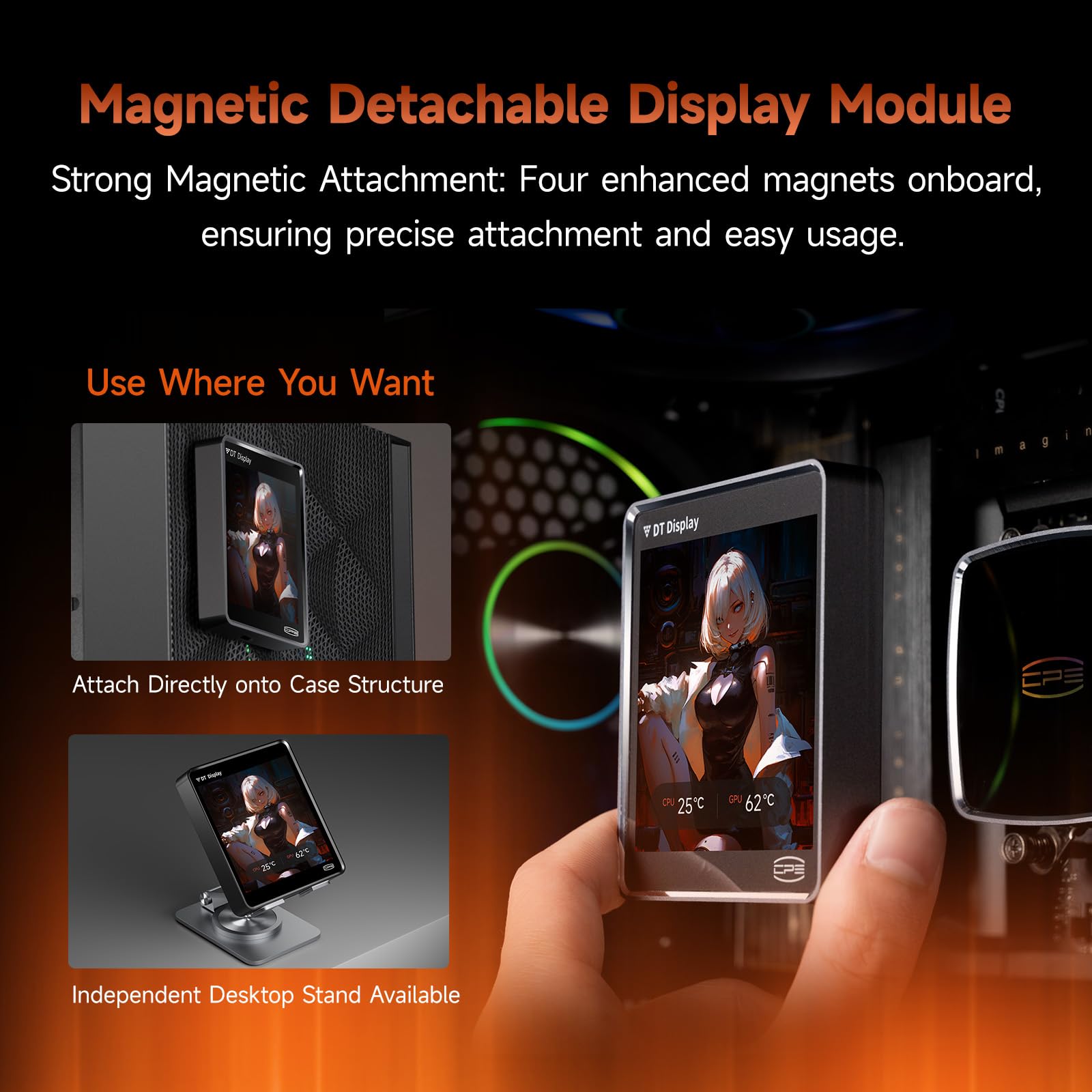 Amazon | PCCOOLER CPS DT360 ARGB ディスプレイ 液体クーラー 3.4