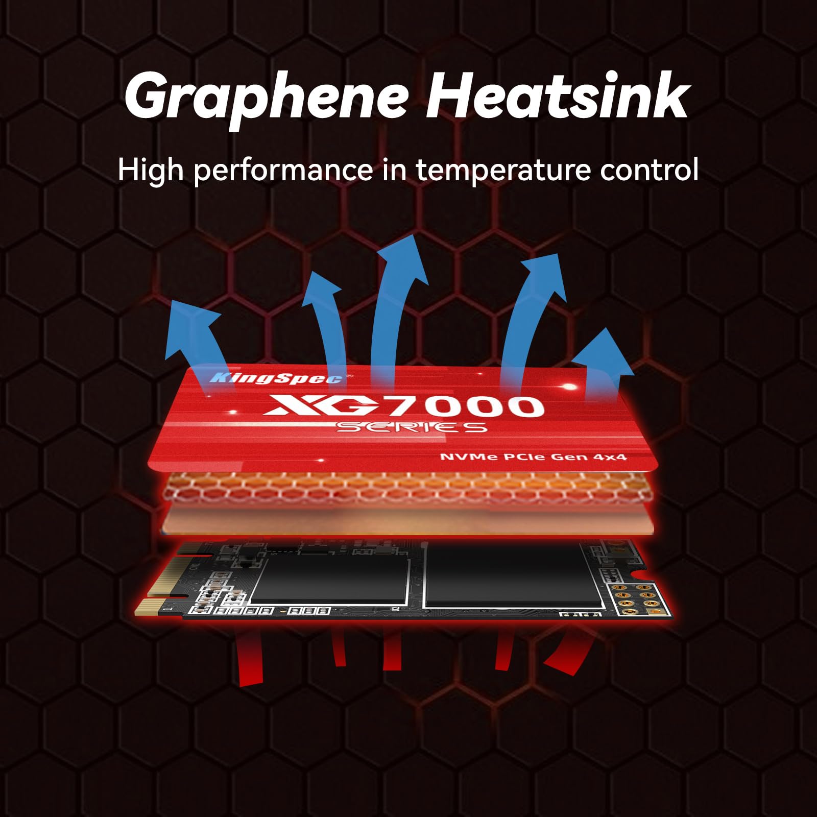 Amazon | KingSpec 1TB M.2 2242 SSD NVMe PCIe 4.0-7,200MB/秒