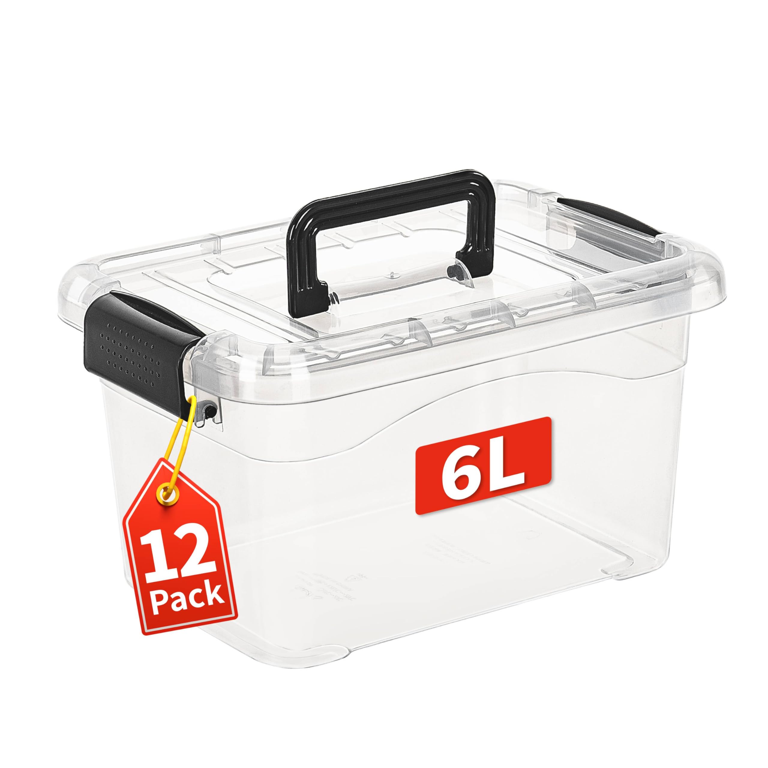 Amazon.com - Cetomo 6Lx12 Pack Storage Boxes, Storage Box with