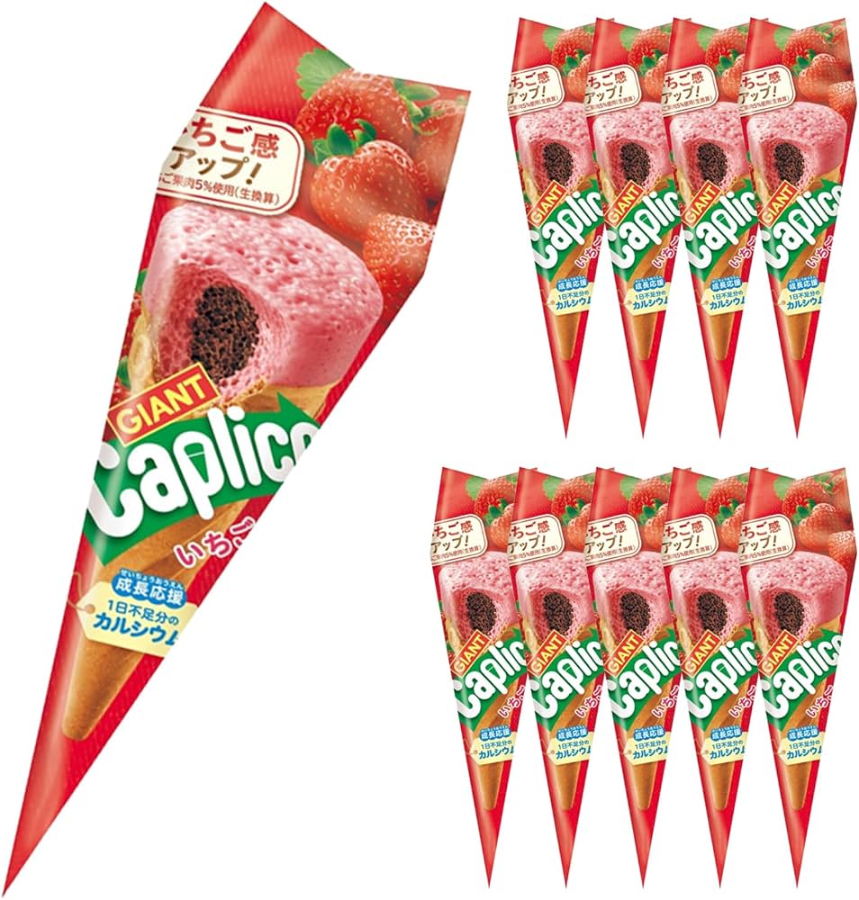 Amazon | 江崎グリコ ジャイアントカプリコ(いちご) チョコレート菓子